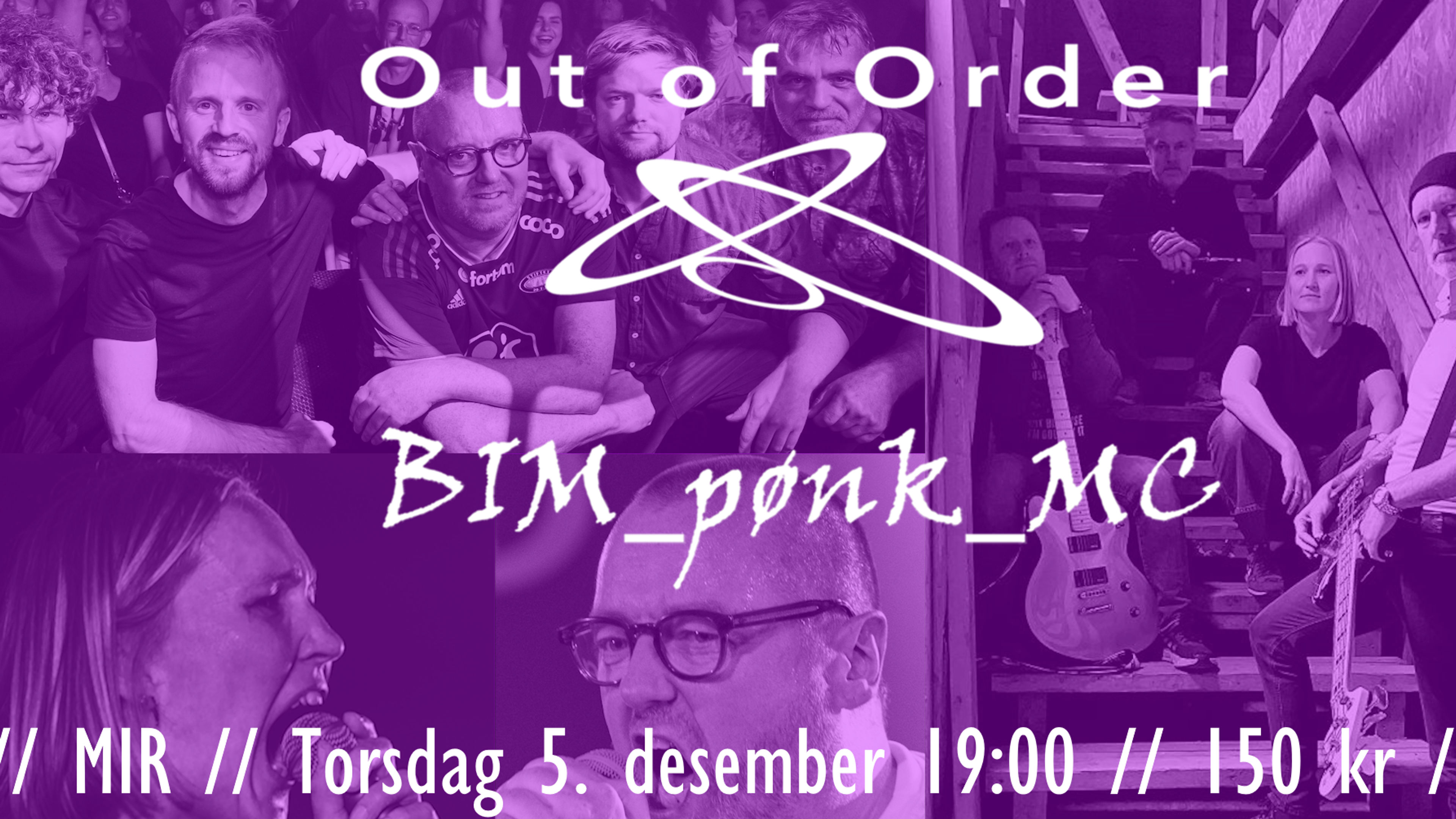 Promotional graphic for Out of Order // BIM_pønk_MC 