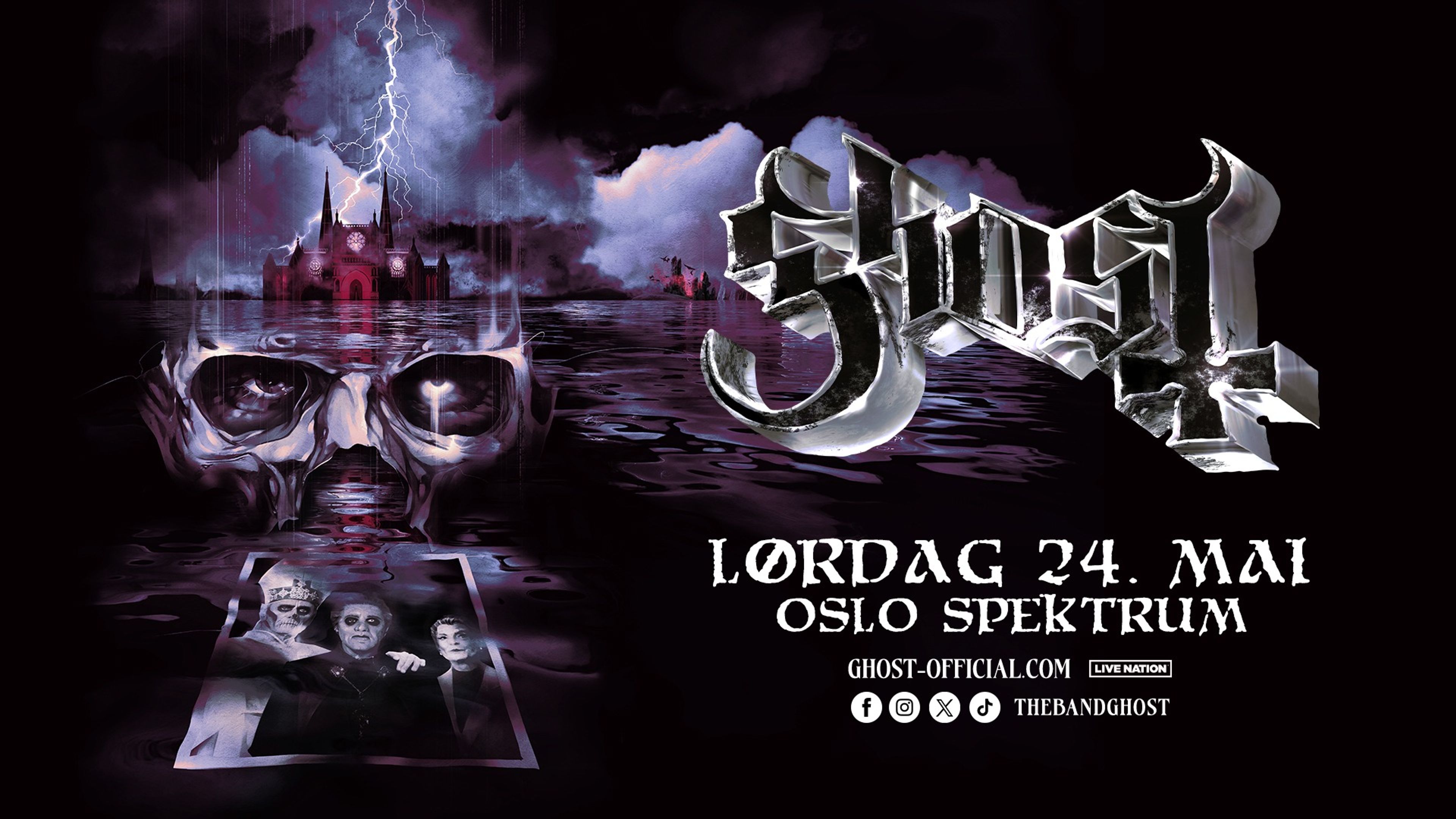 Promotional graphic for GHOST: World Tour 2025