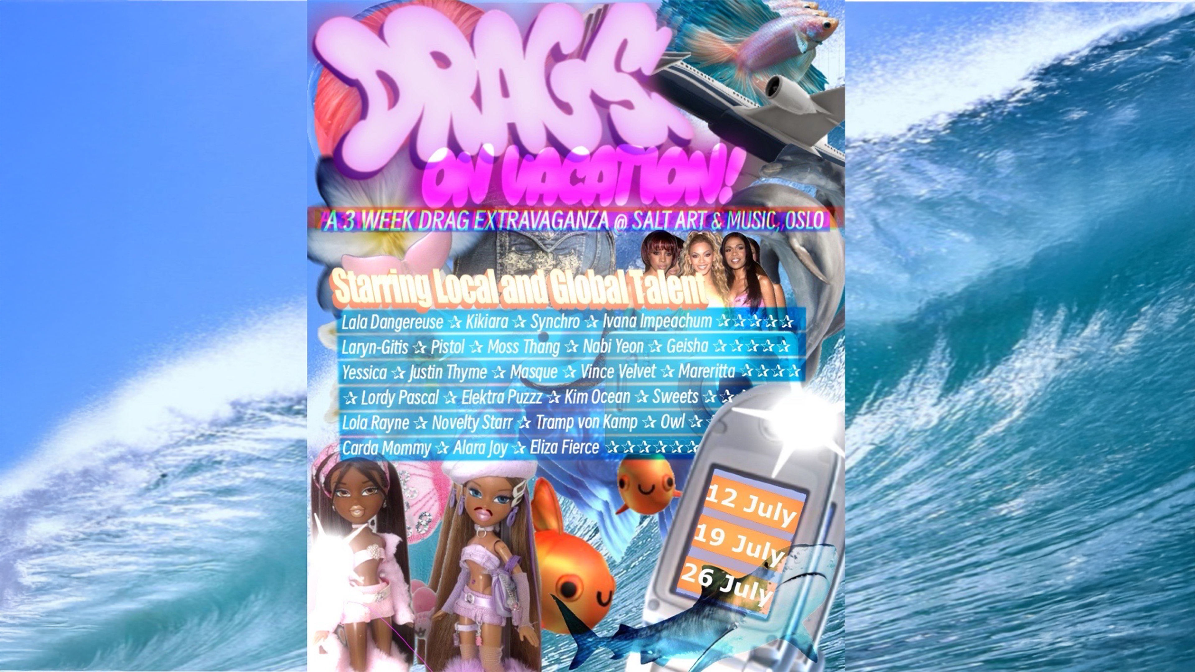 Promotional graphic for Drags: On Vacation