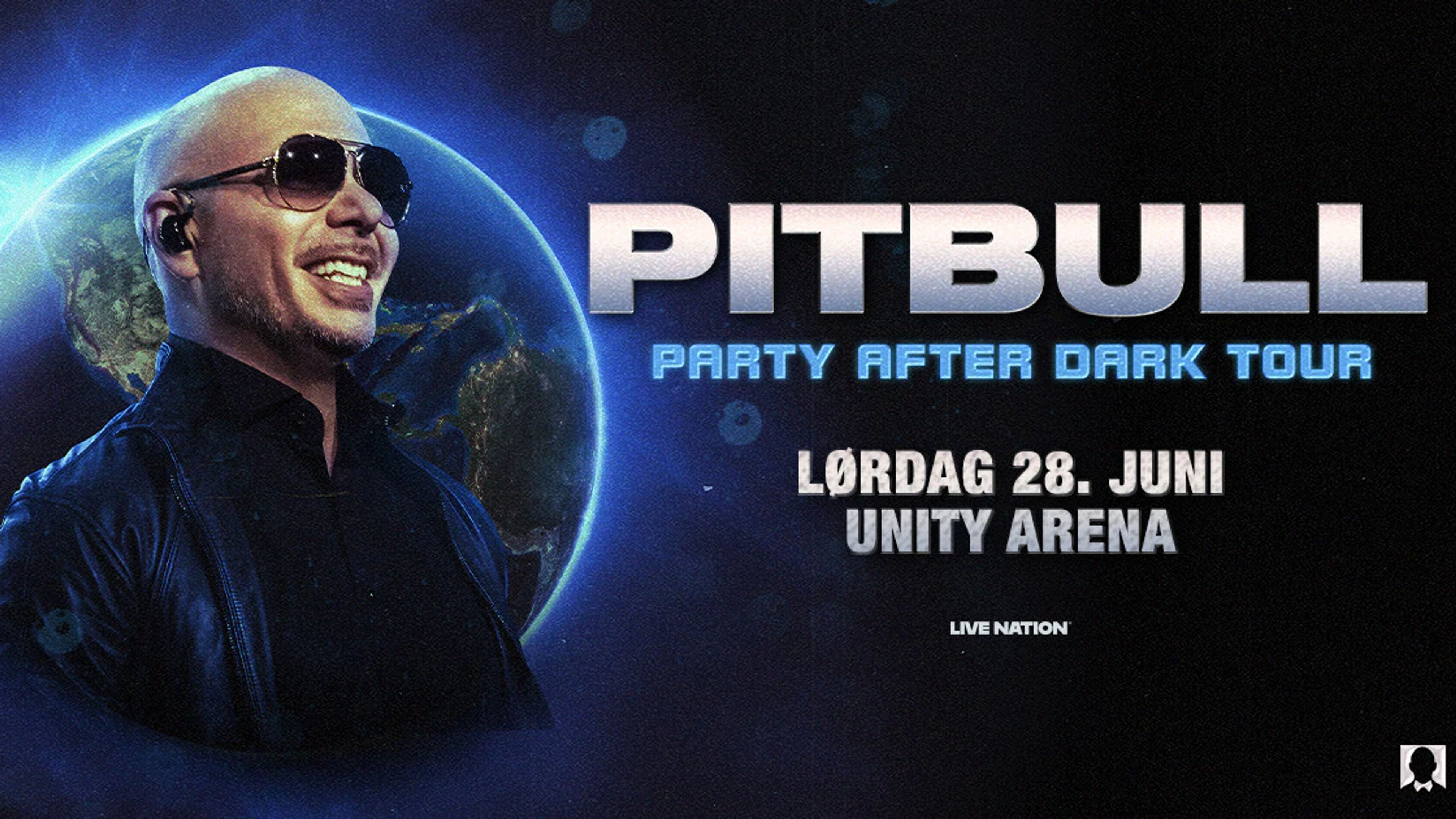 Promotional graphic for Pitbull