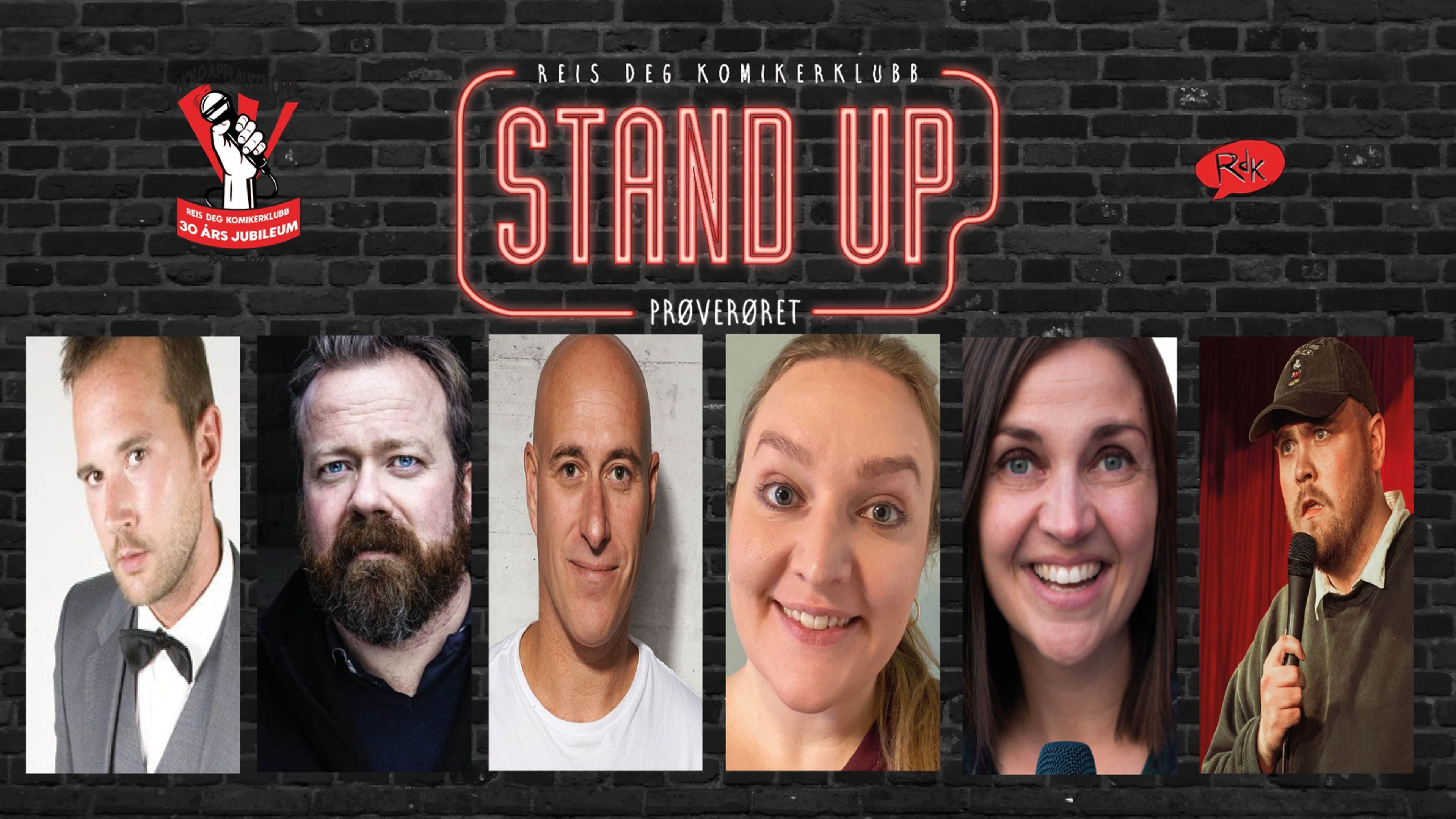 Promotional graphic for STANDUP: Prøverøret // Dattera til Hagen