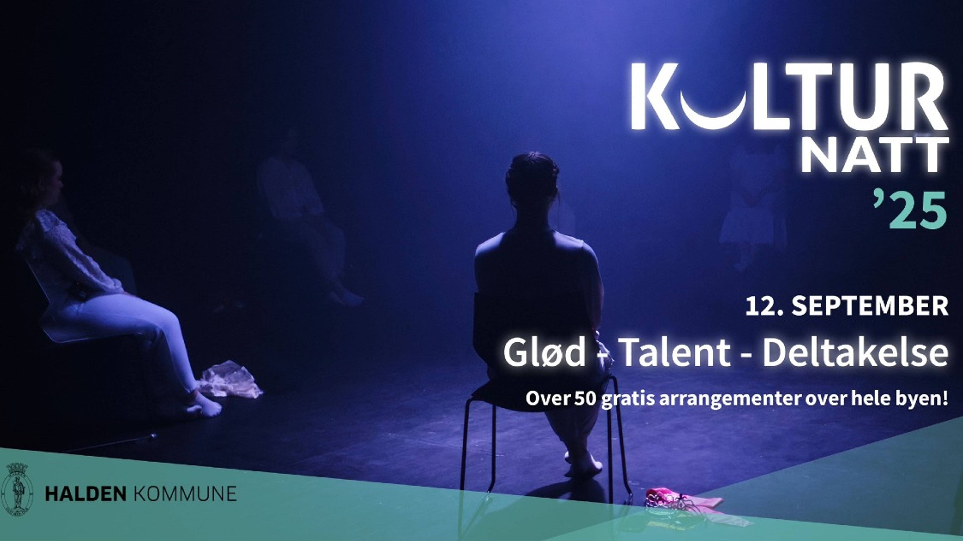 Promotional graphic for Kulturnatt i Halden