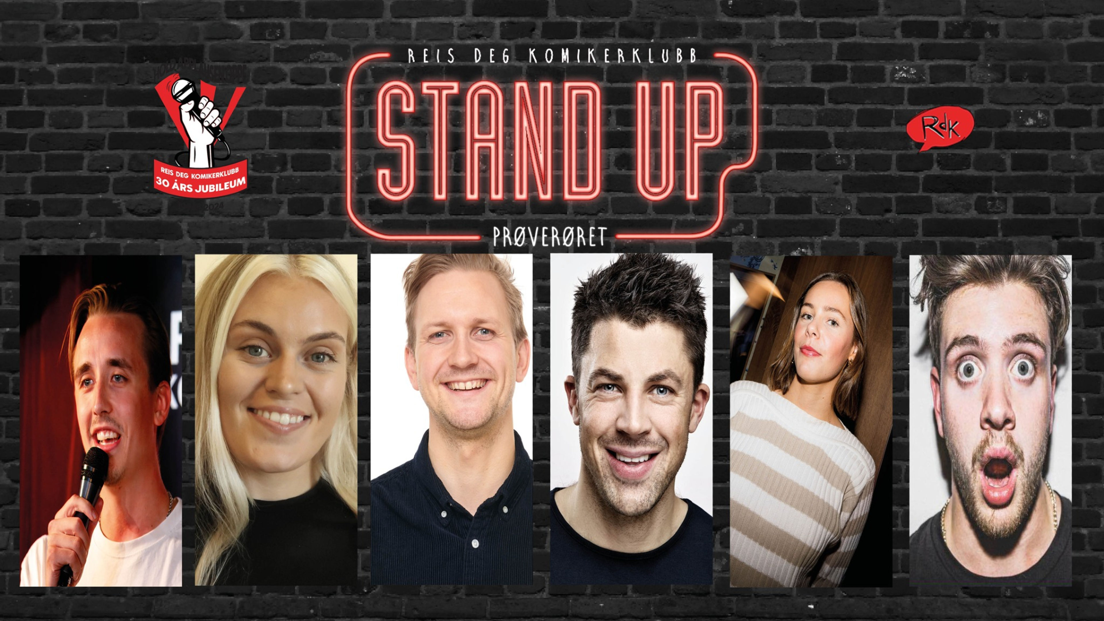 Promotional graphic for STANDUP: Prøverøret // Dattera til Hagen