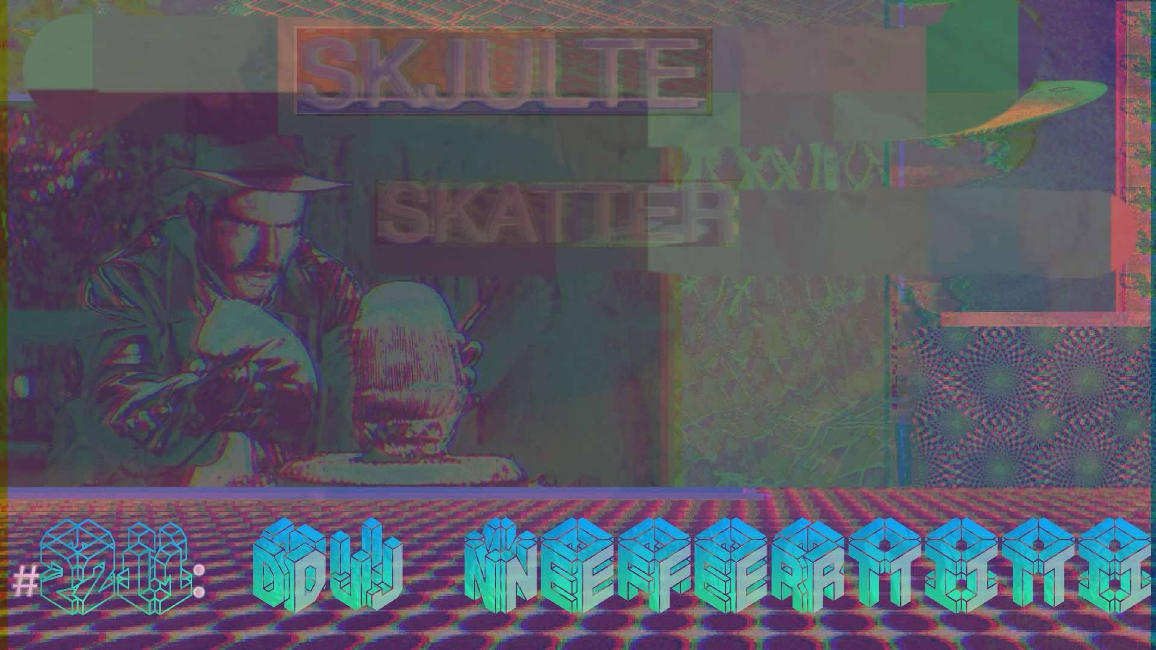 Promotional graphic for SKJULTE SKATTER #21: DJ NEFERTITI // Kafé Hærverk 