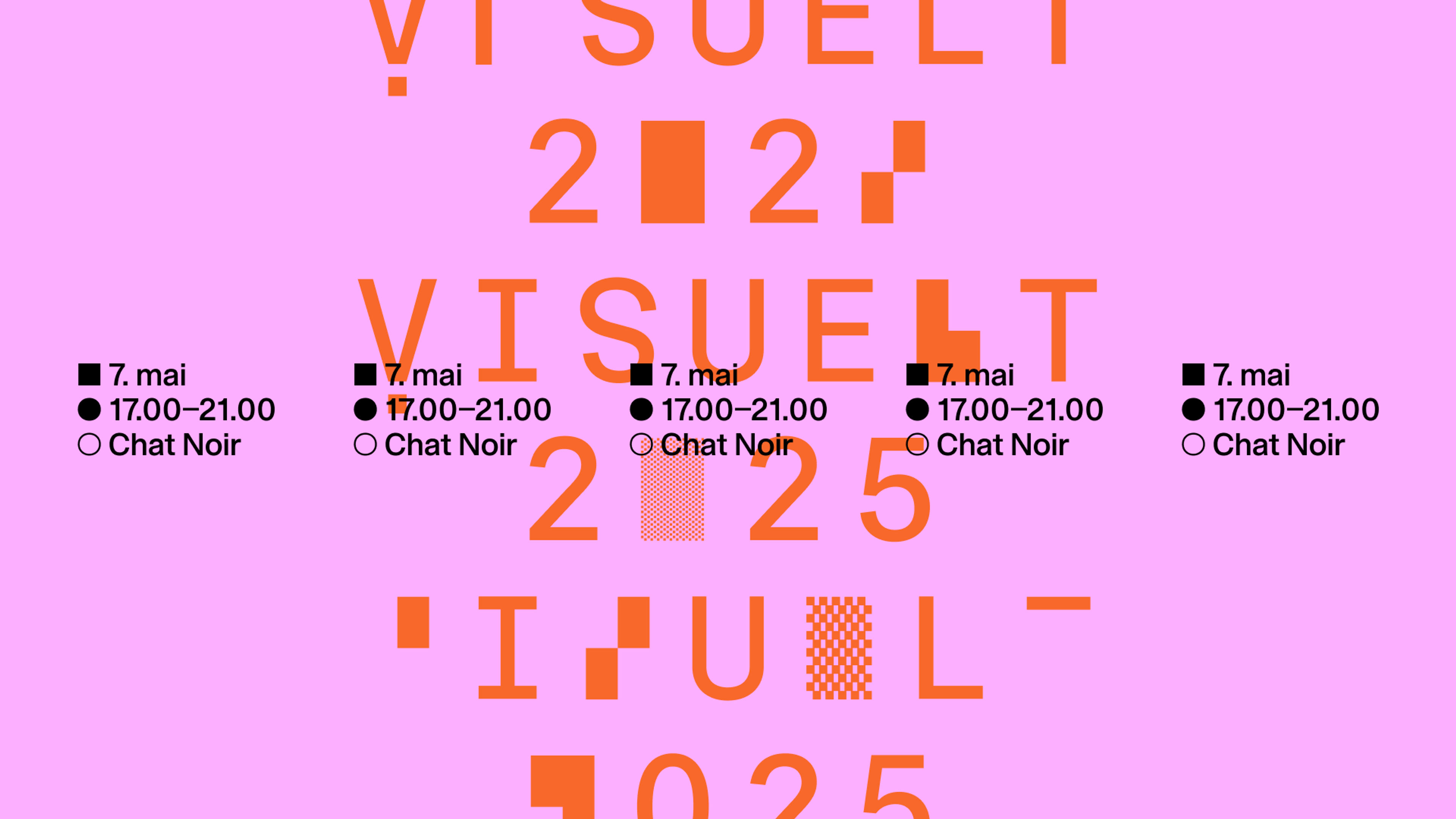 Promotional graphic for Visueltprisen 2025