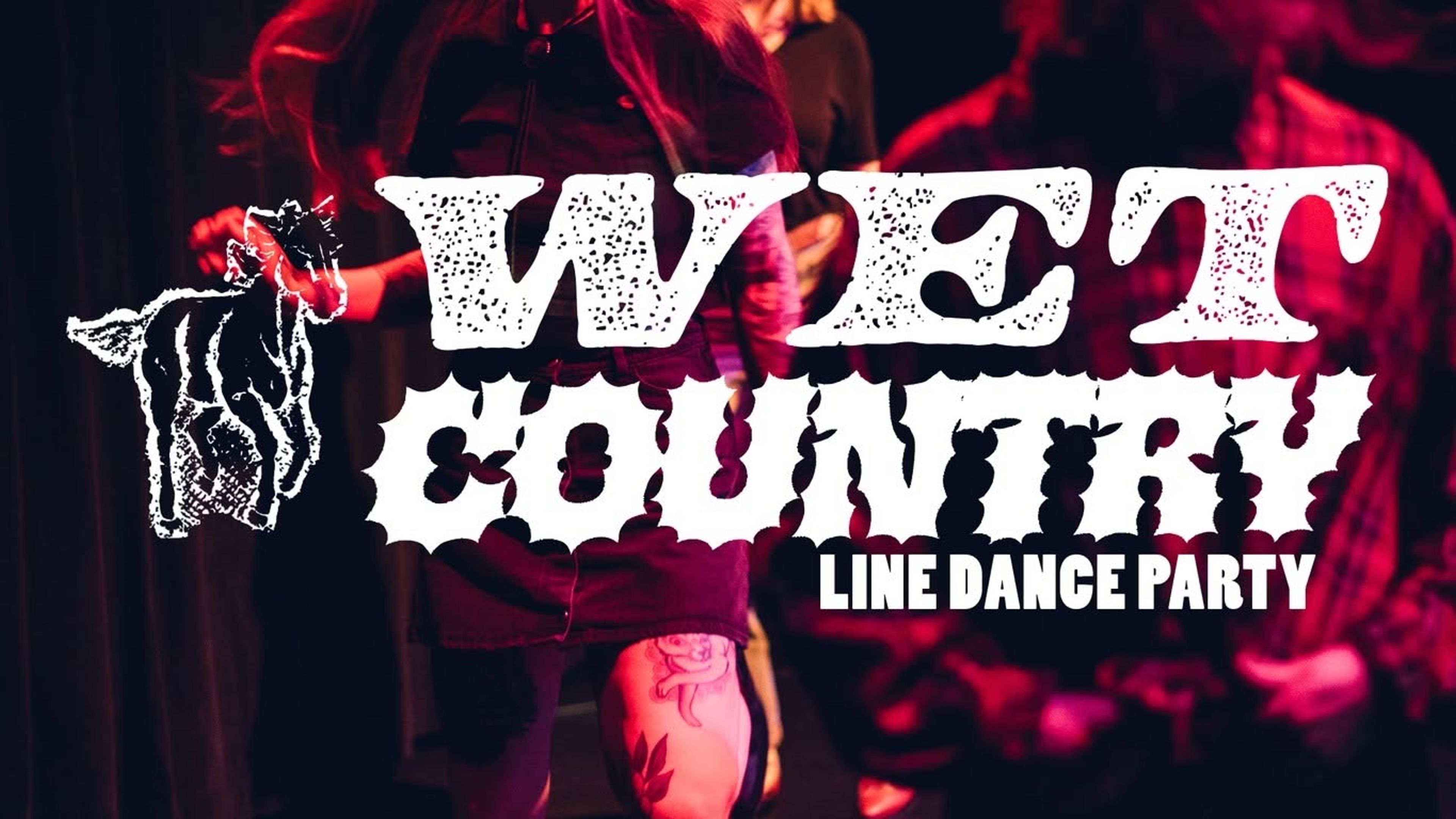 Promotiv grafikk for Wet Country Linedance Party
