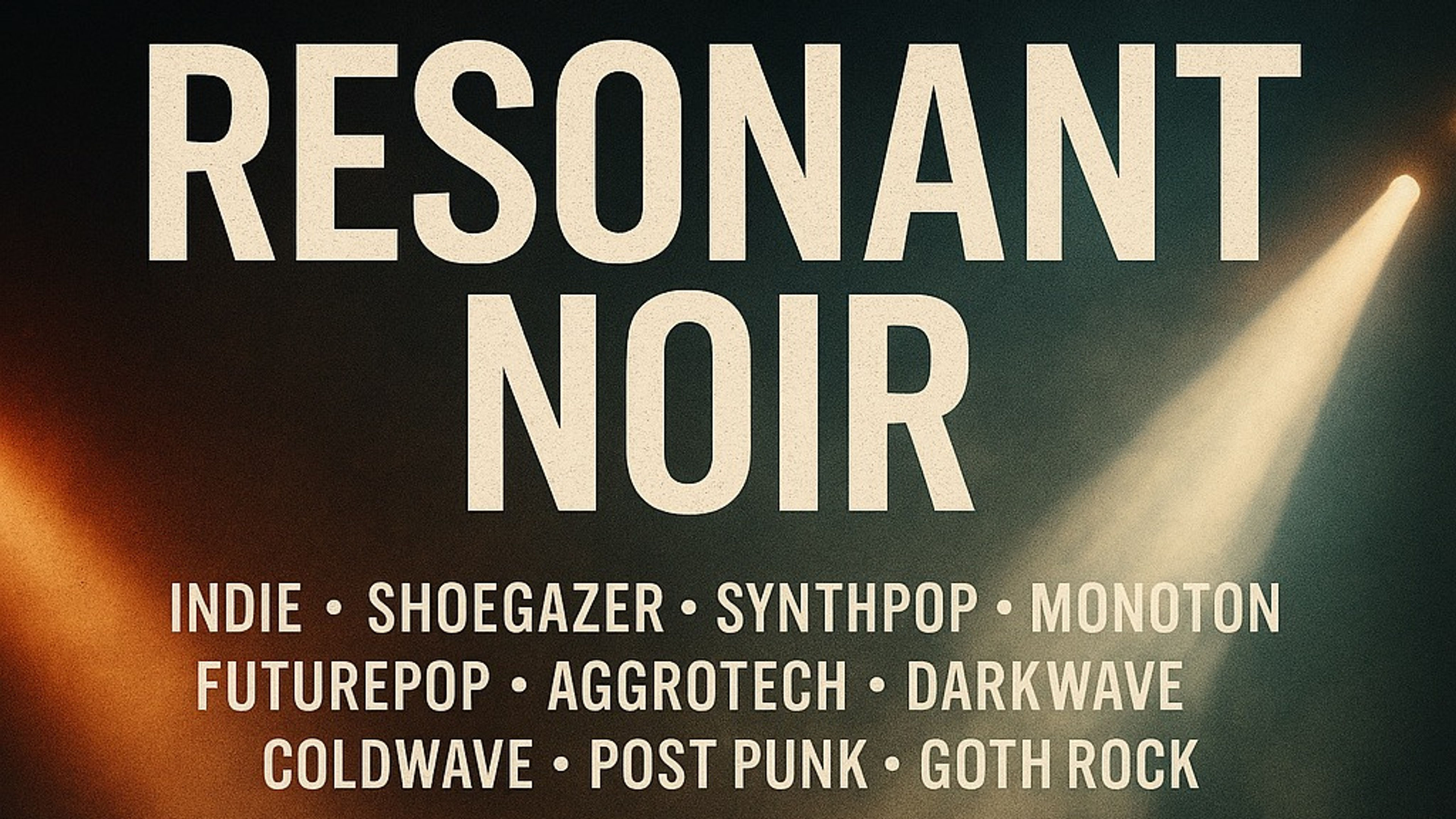 Promotional graphic for Resonant Noir (DJ)