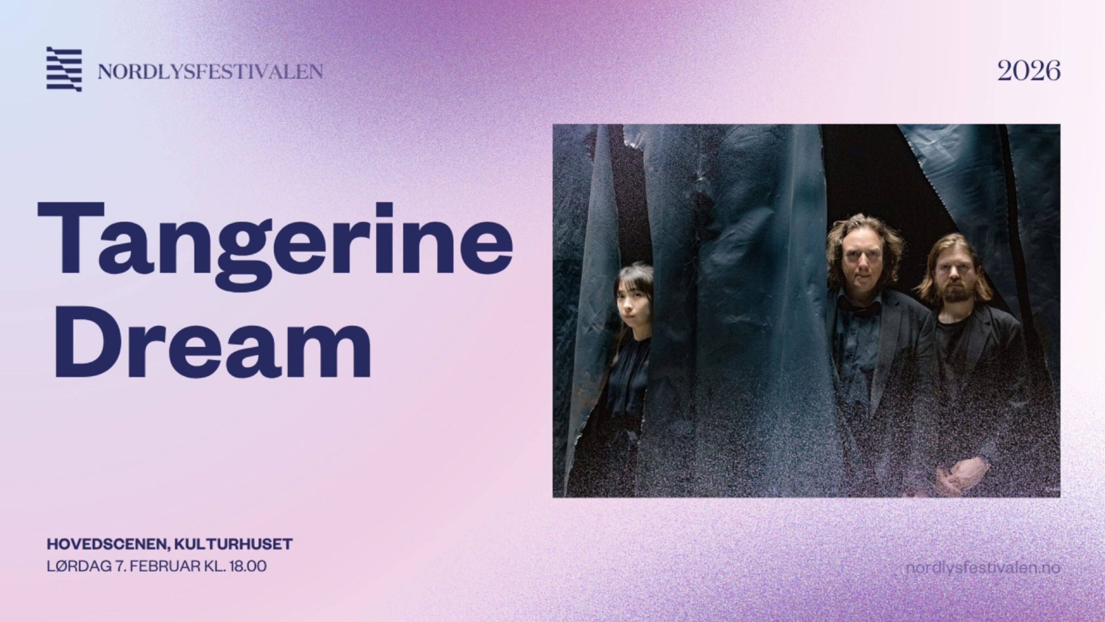 Promotional graphic for Nordlysfestivalen – Tangerine Dream