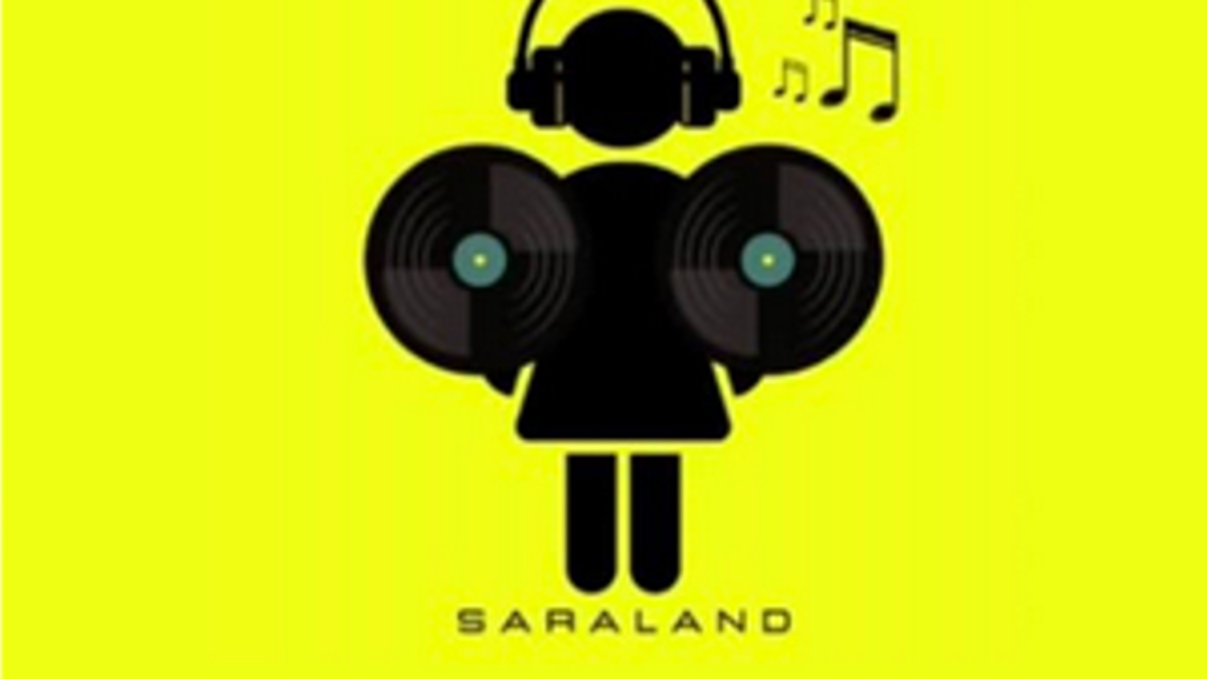 Promotional graphic for DJ SaraLand - Lillelørdag