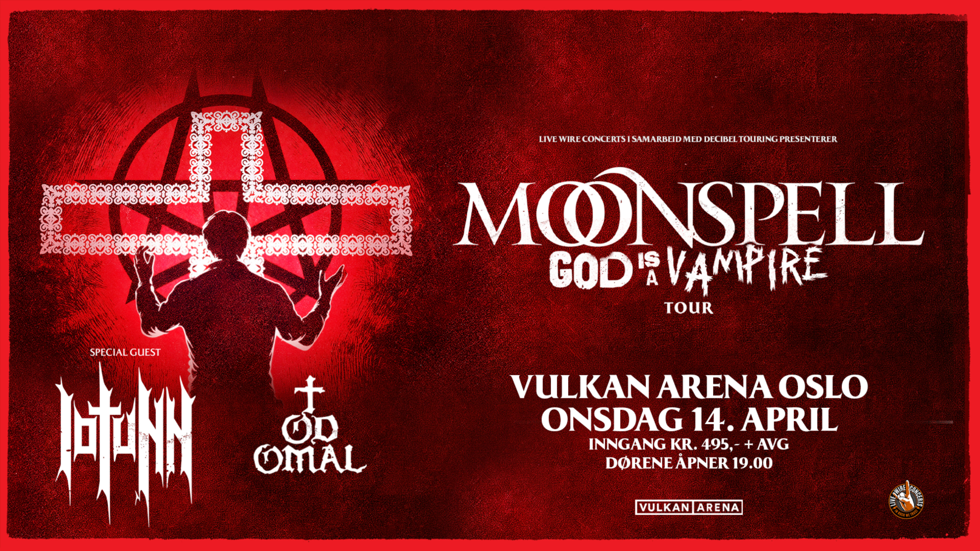 Promotiv grafikk for Moonspell