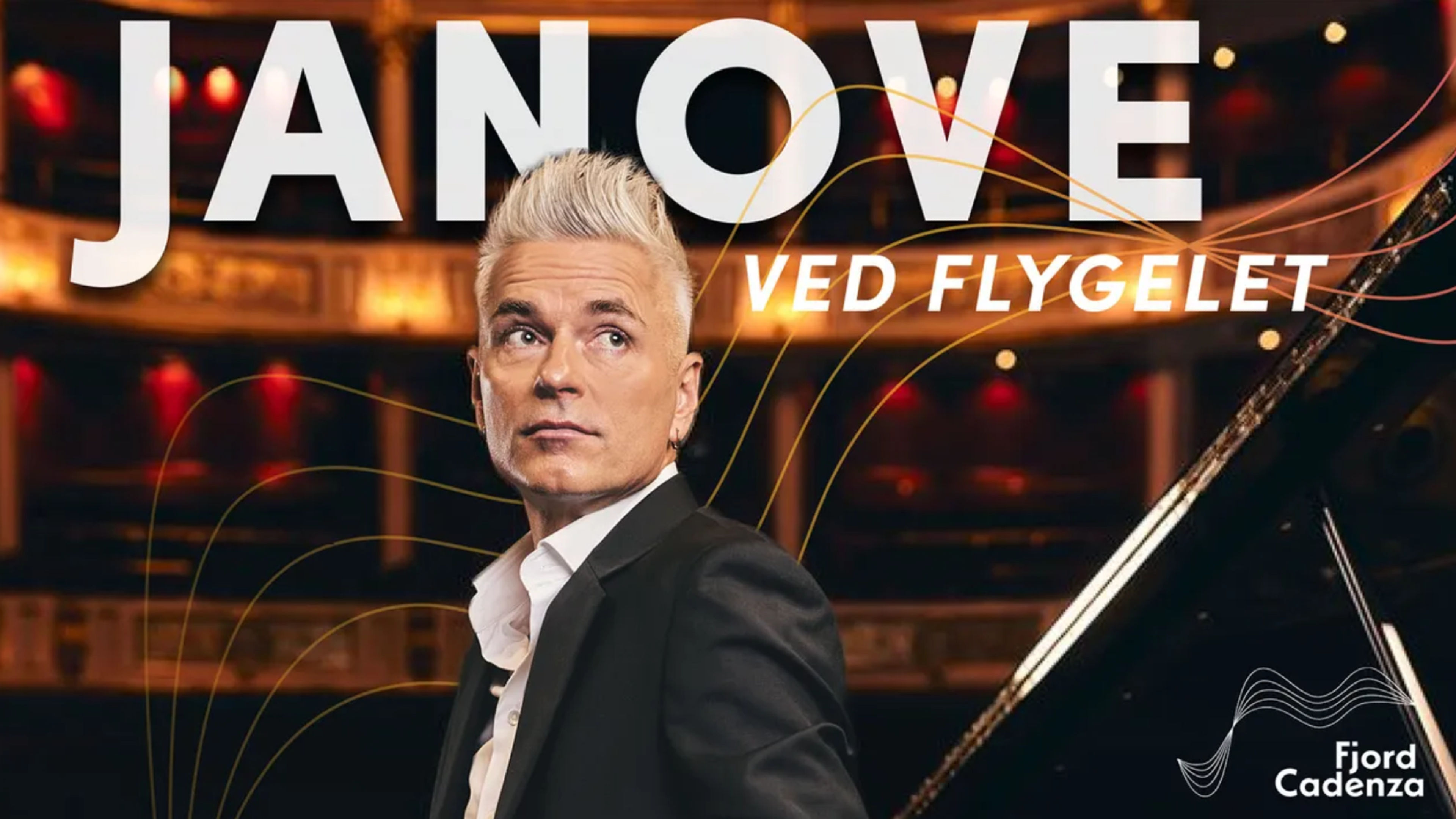 Promotional graphic for Janove ved flygelet