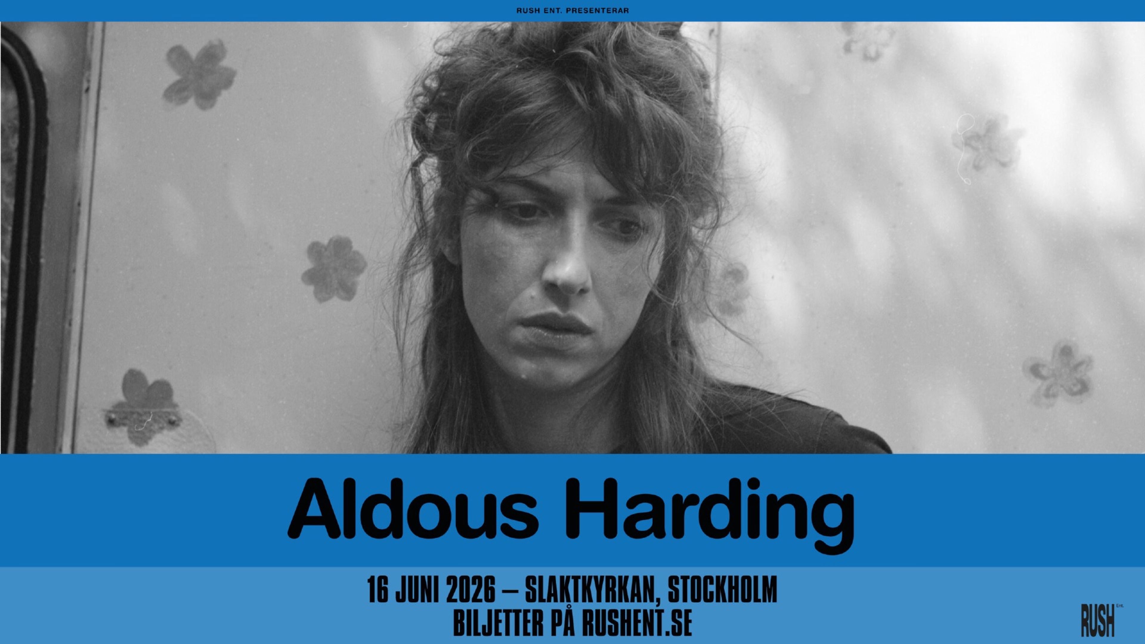 Promotional graphic for Aldous Harding