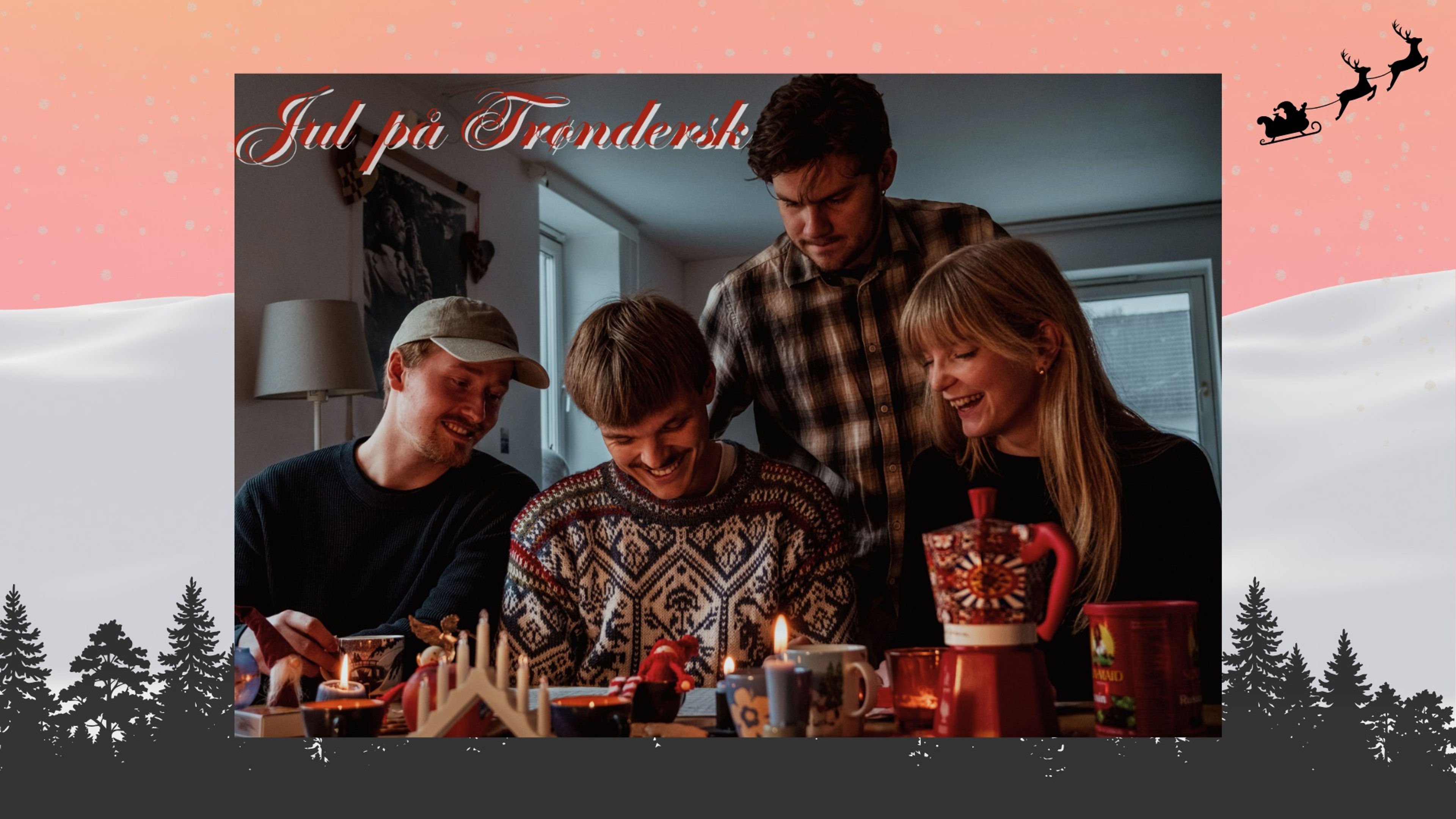 Promotional graphic for Jul på trøndersk