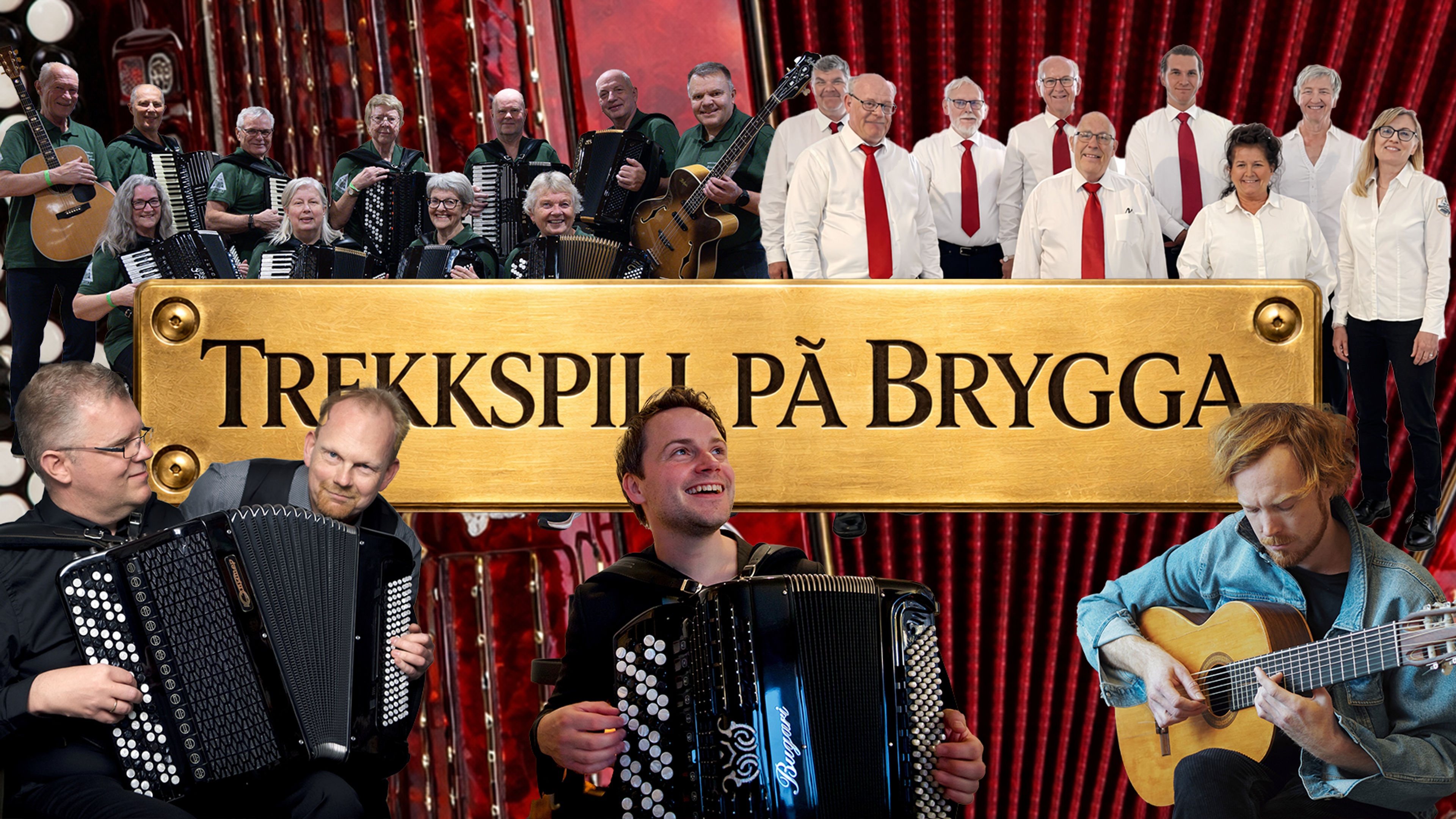 Promotiv grafikk for Trekkspill på Brygga