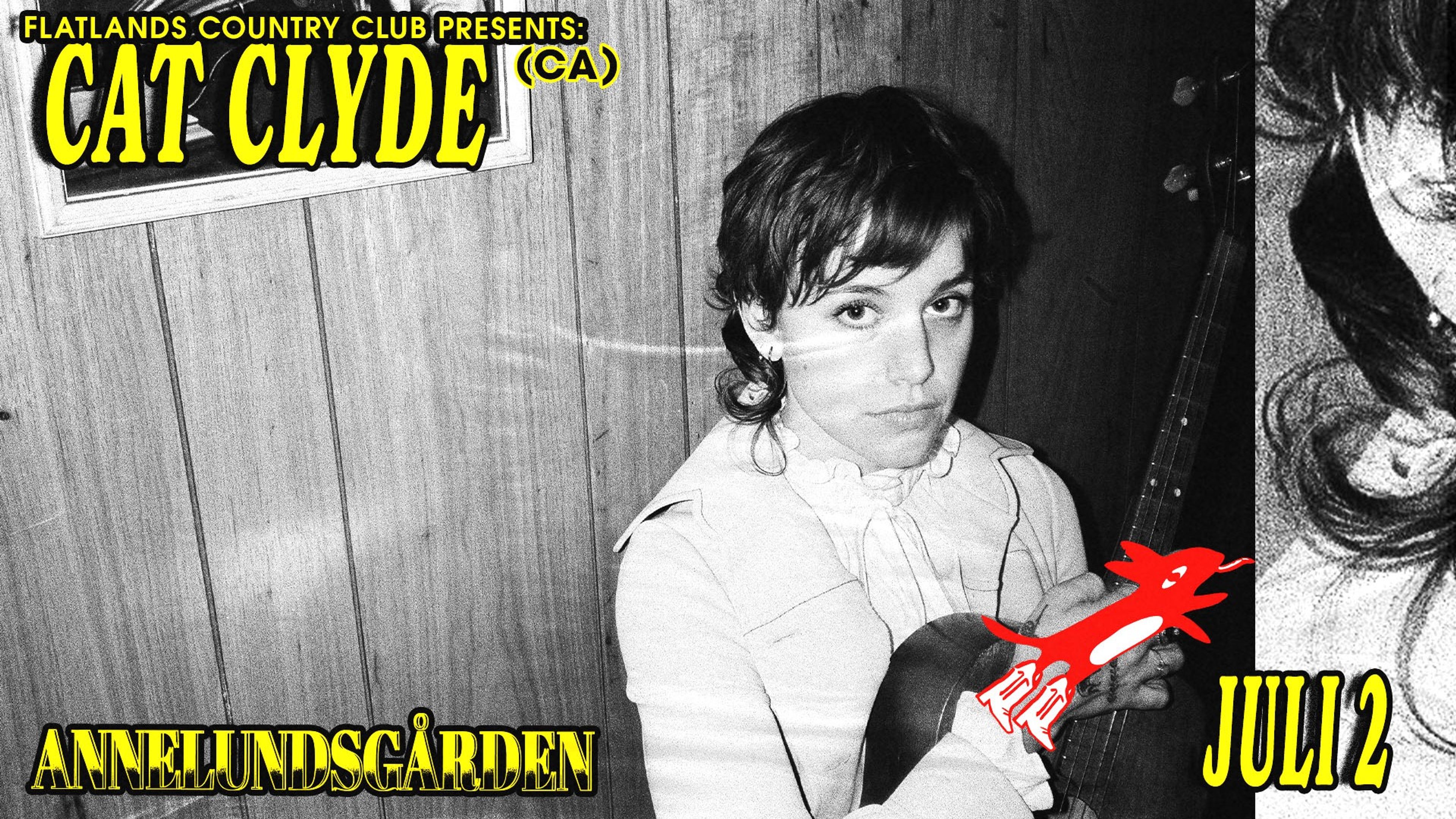 Promotional graphic for Flatlands pres. Cat Clyde (CA)