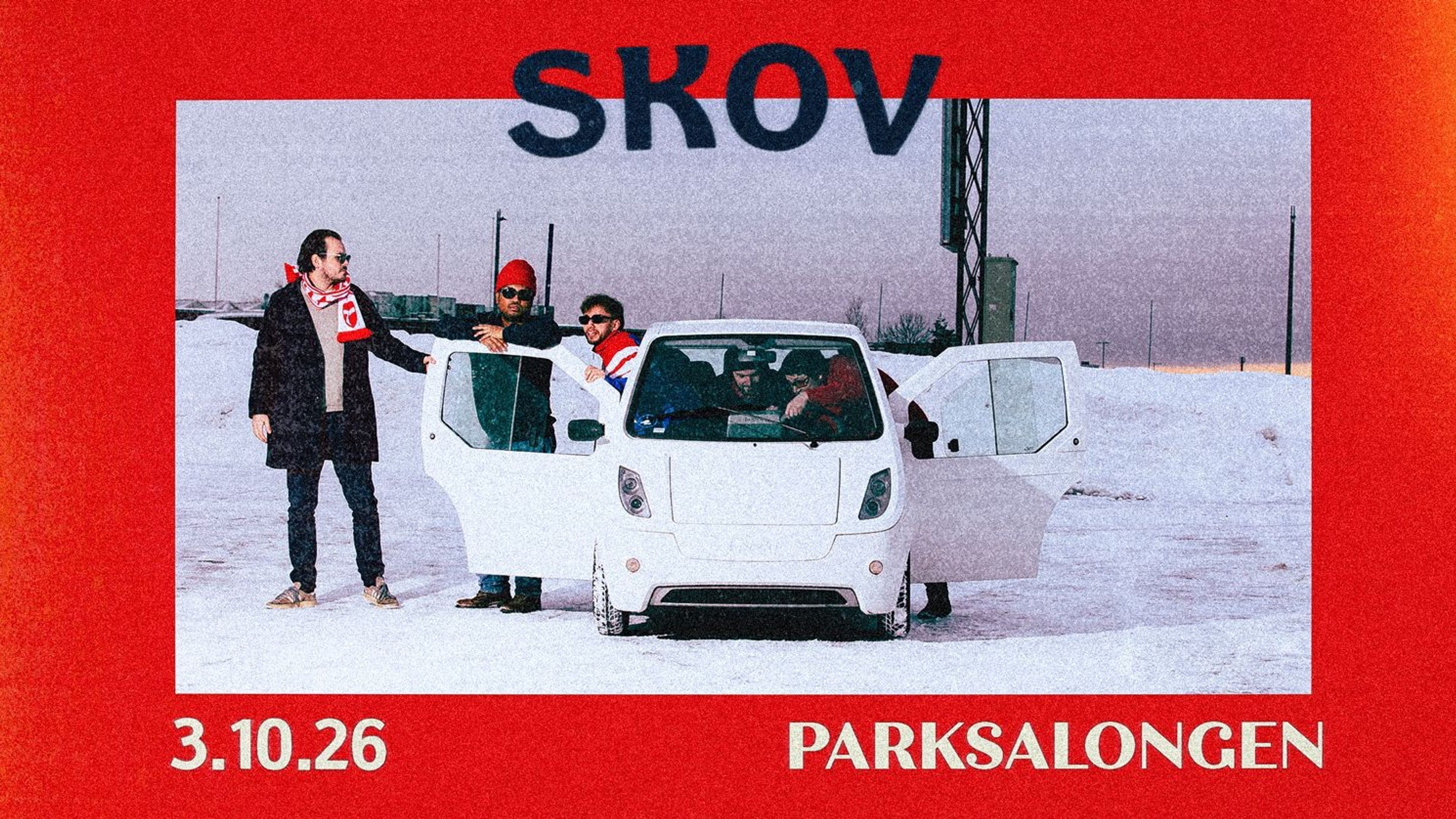 Promotional graphic for Skov // Support: TBA