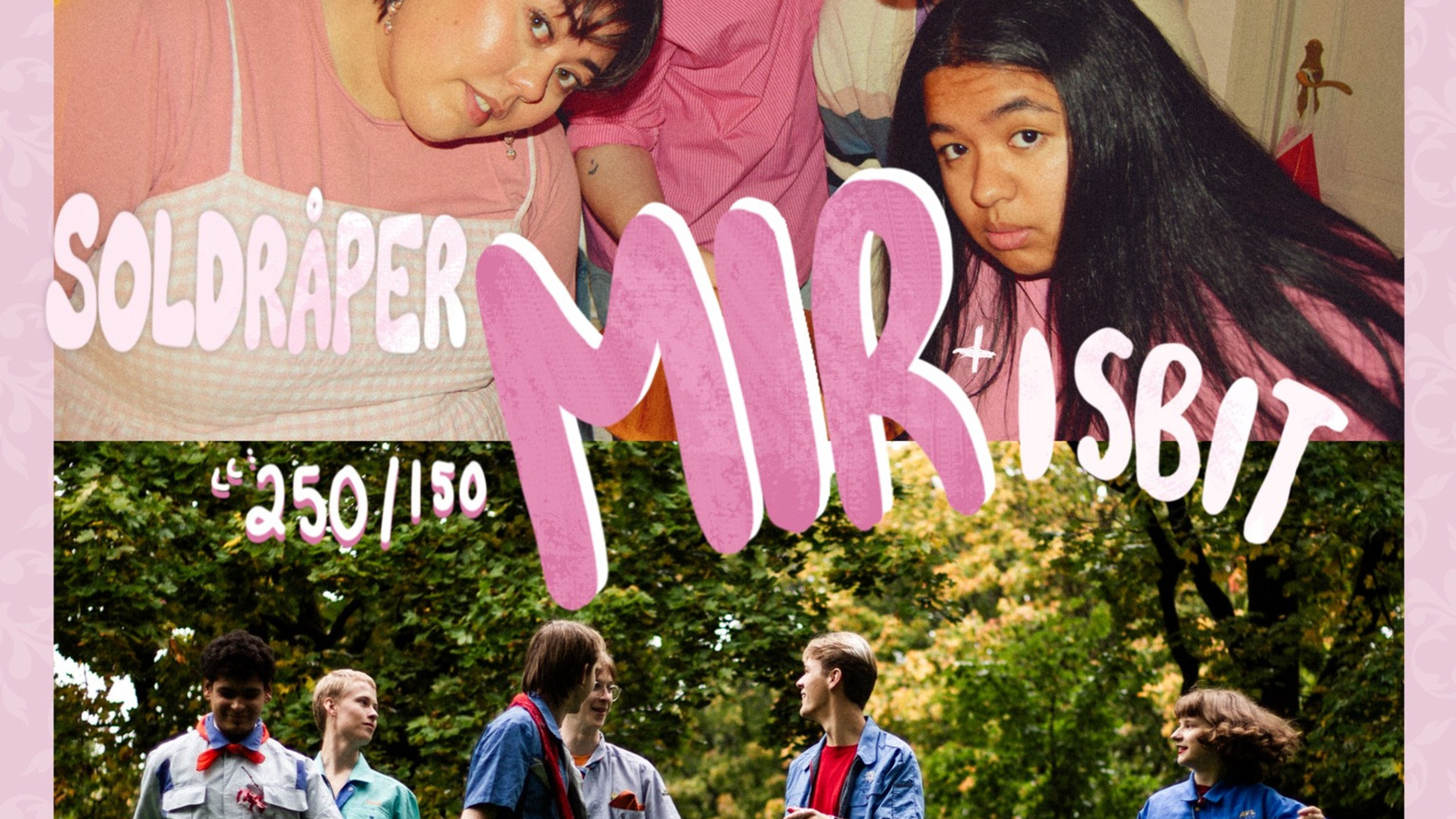 Promotional graphic for Soldråper // Isbit