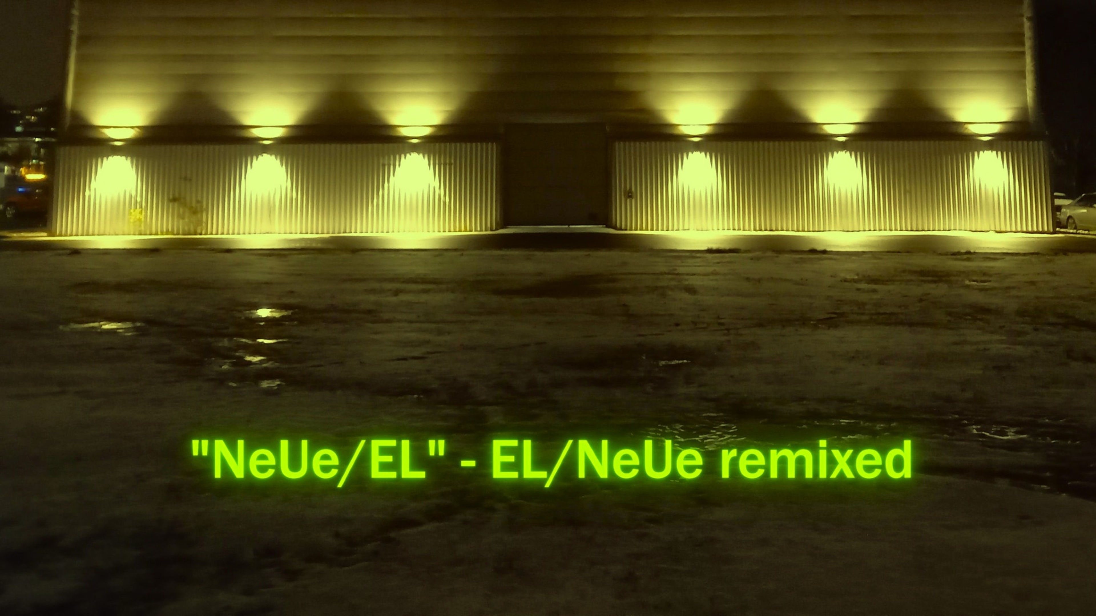 Promotional graphic for EL/NeUe-album og CD -Lytte-FEST!!!