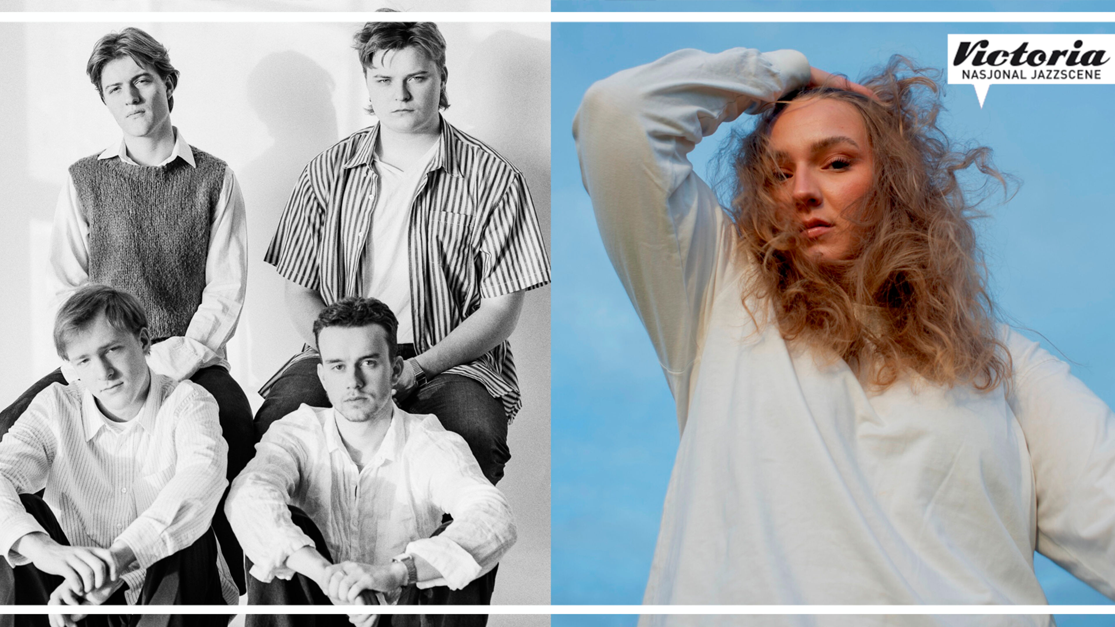 Promotional graphic for Uhørt! Skage Larsen Quartet + Elise Sløgedal