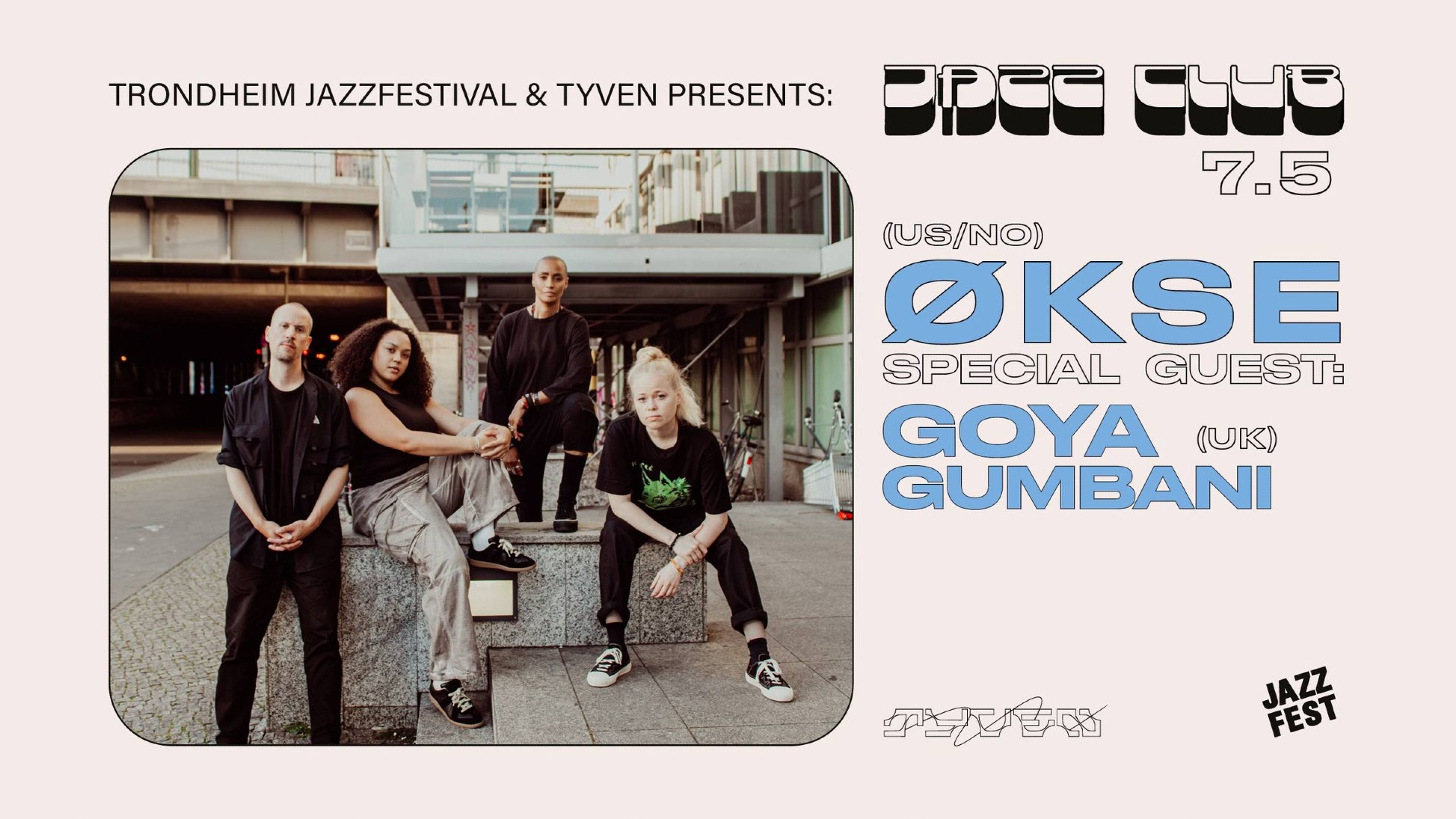 Promotional graphic for ØKSE // Jazzfest 2026
