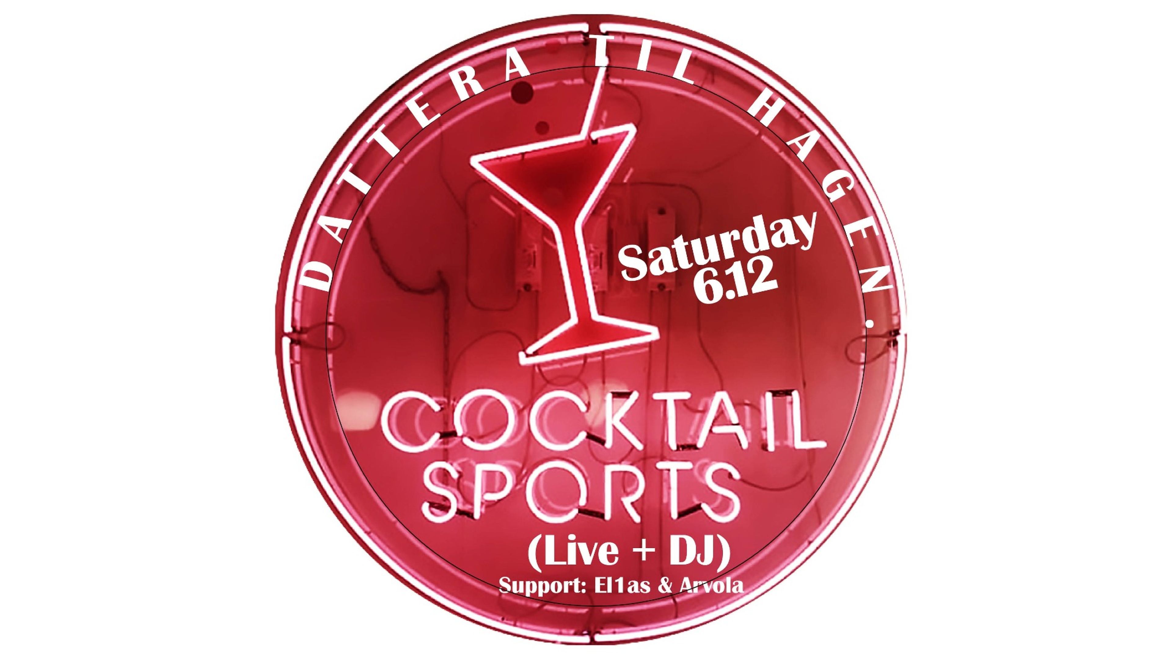 Promotional graphic for Cocktail Sports: Live-set + DJ 