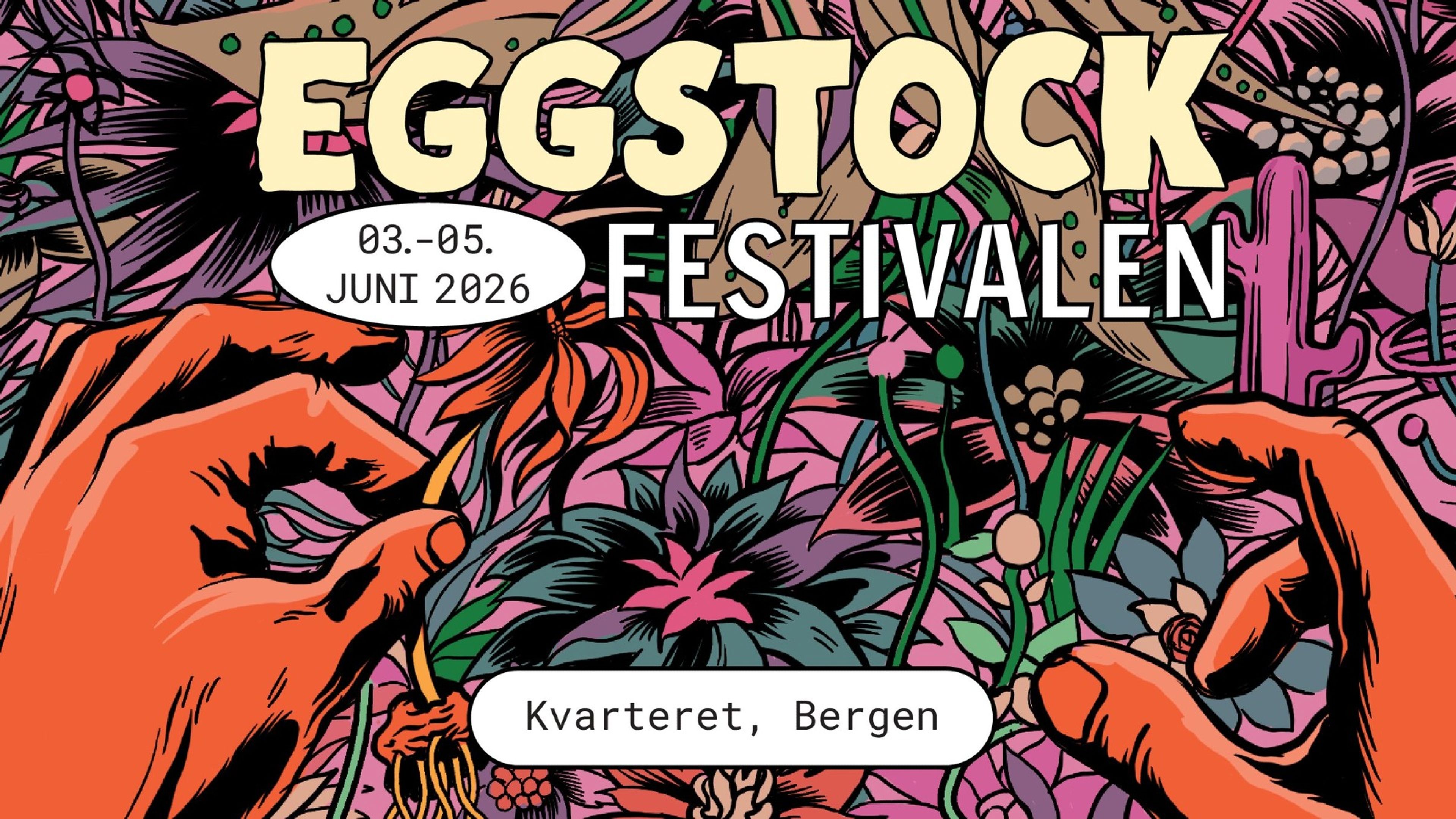 Promotional graphic for Eggstockfestivalen 2026 - 30 års jubileum!