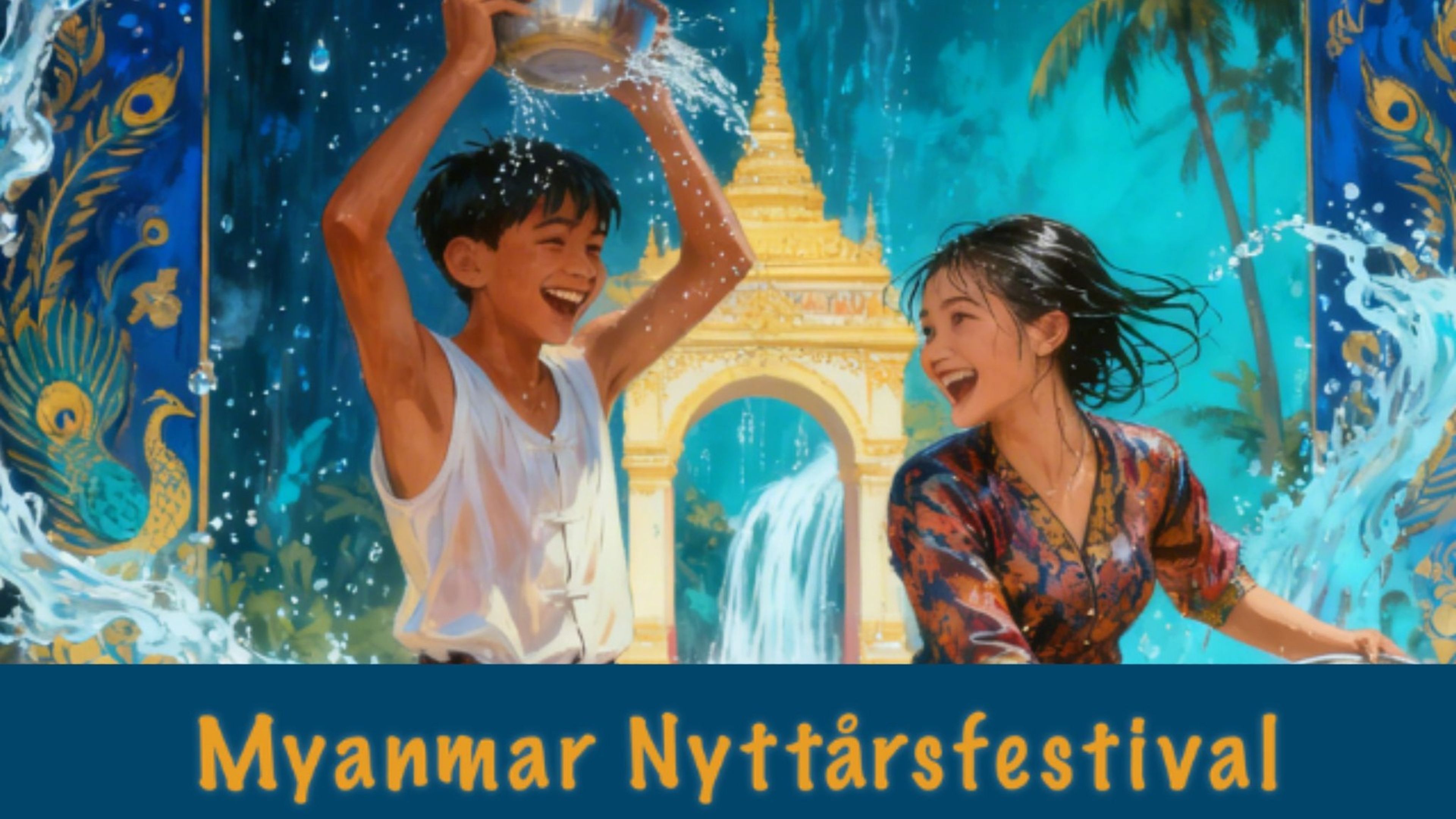 Promotional graphic for Myanmar Nyttårsfestival 2026