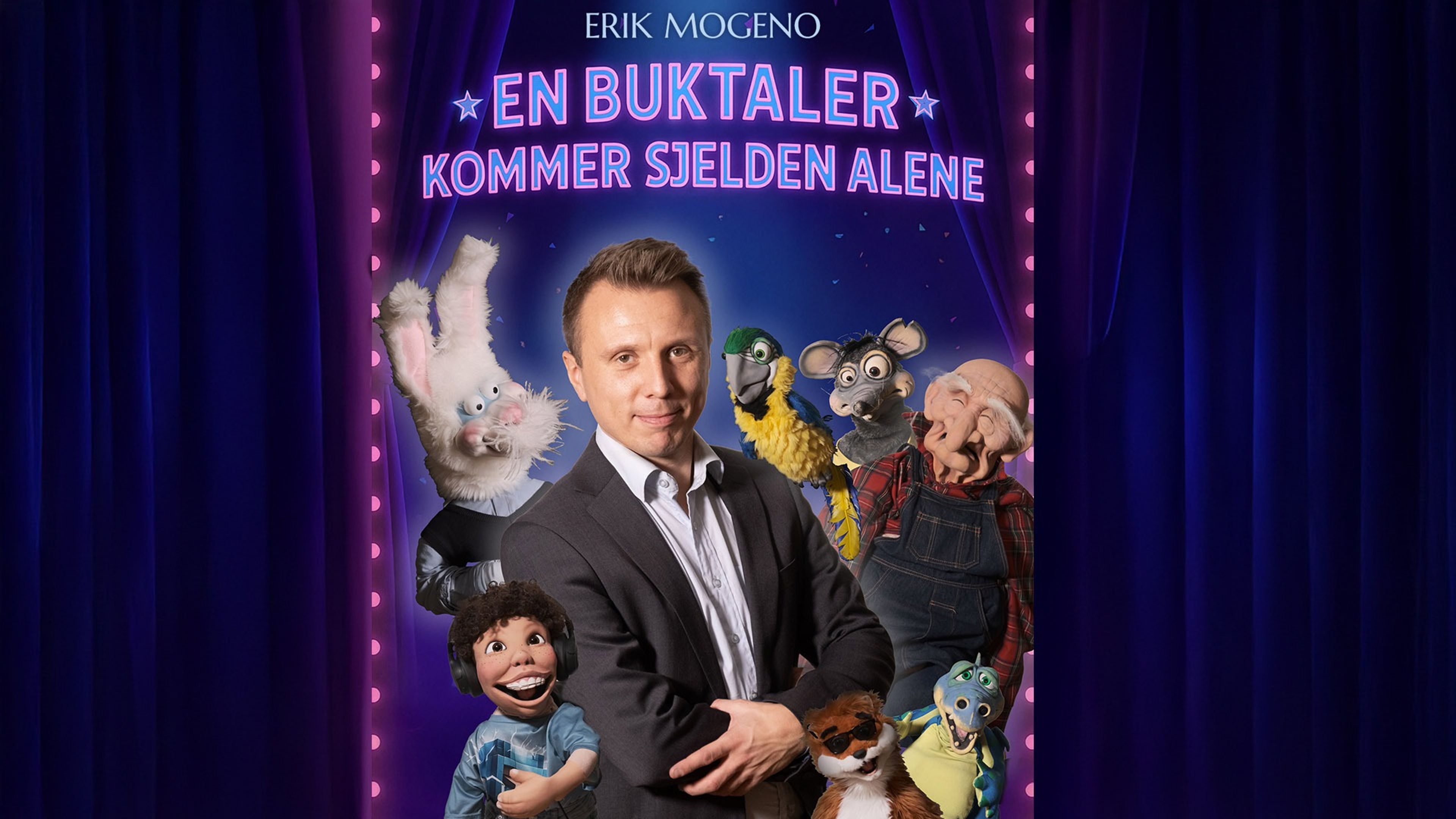 Promotiv grafikk for Erik Mogeno