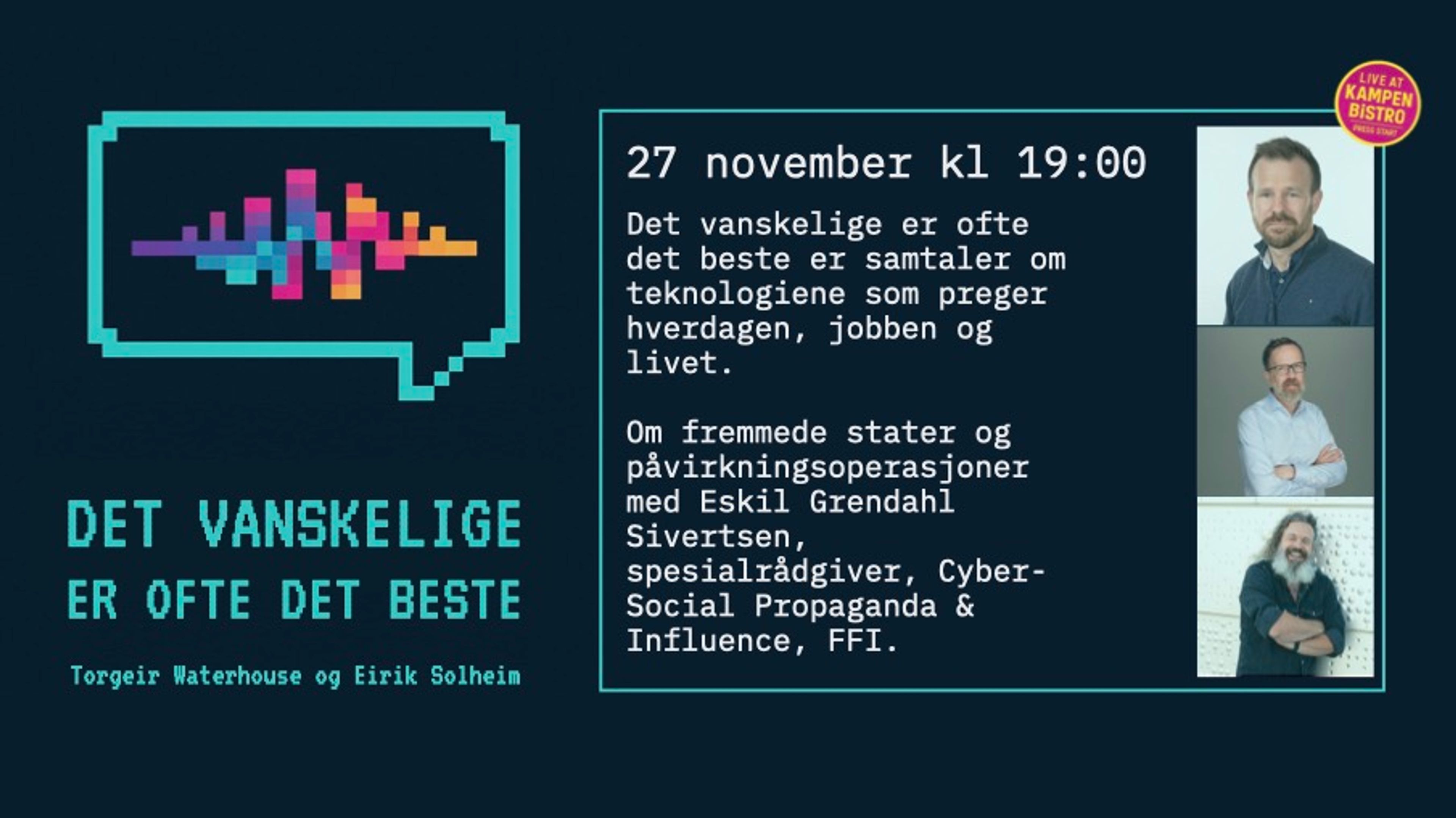 Promotional graphic for Det vanskelige er ofte det beste