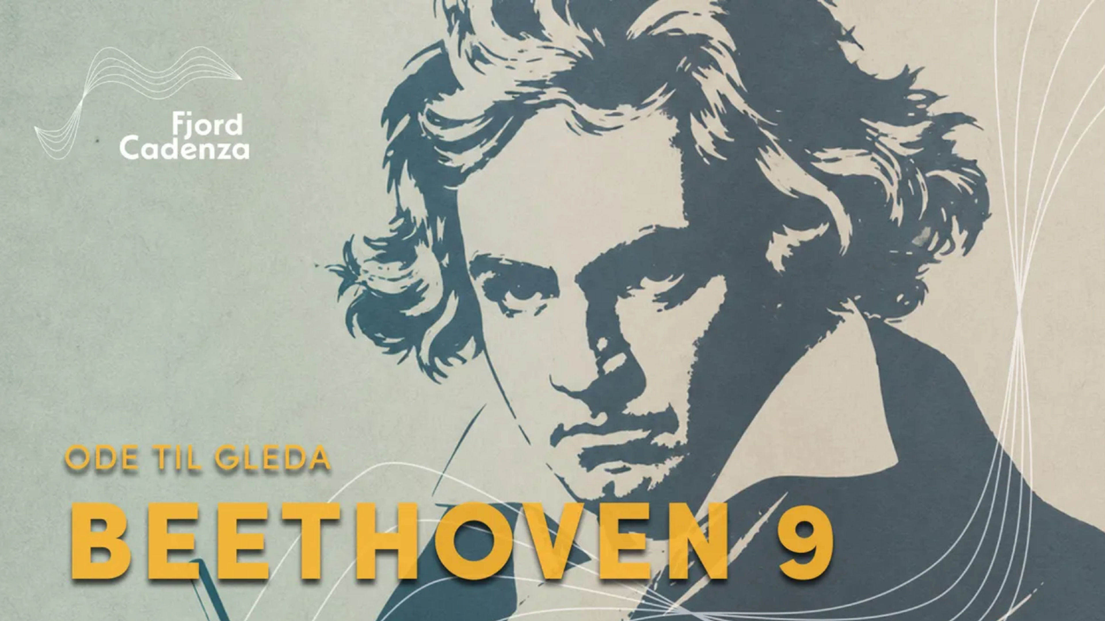 Promotional graphic for Beethovens 9. symfoni