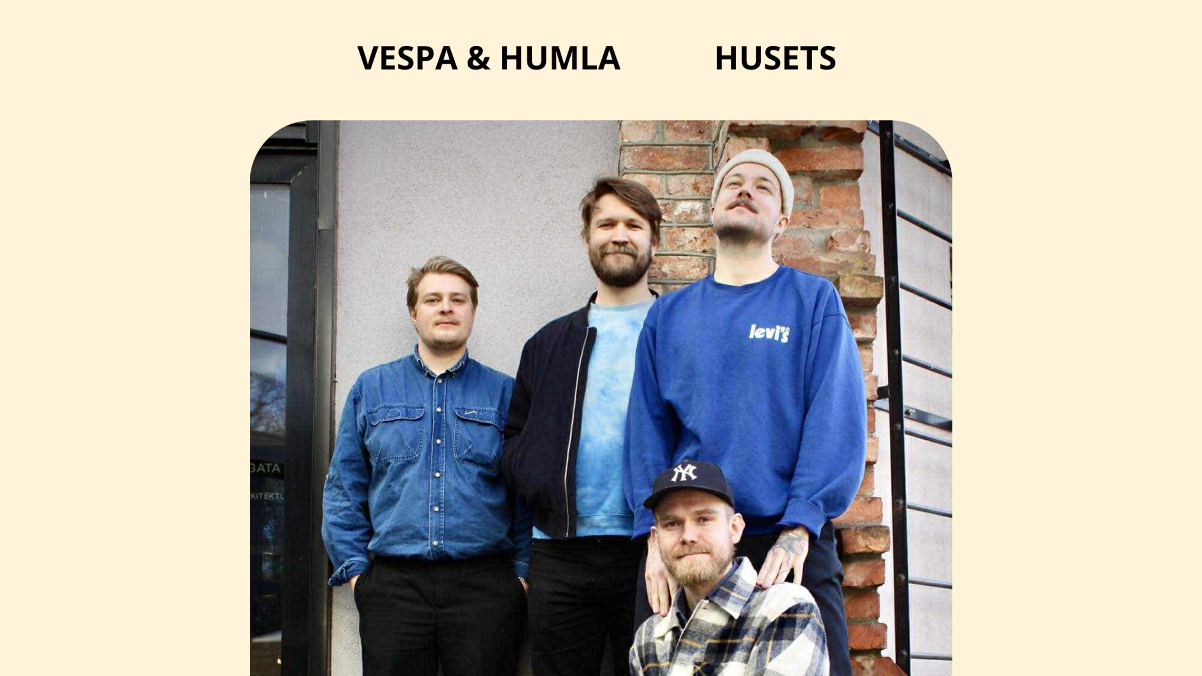Promotional graphic for Minus spiller Minus på Vespa & Humla