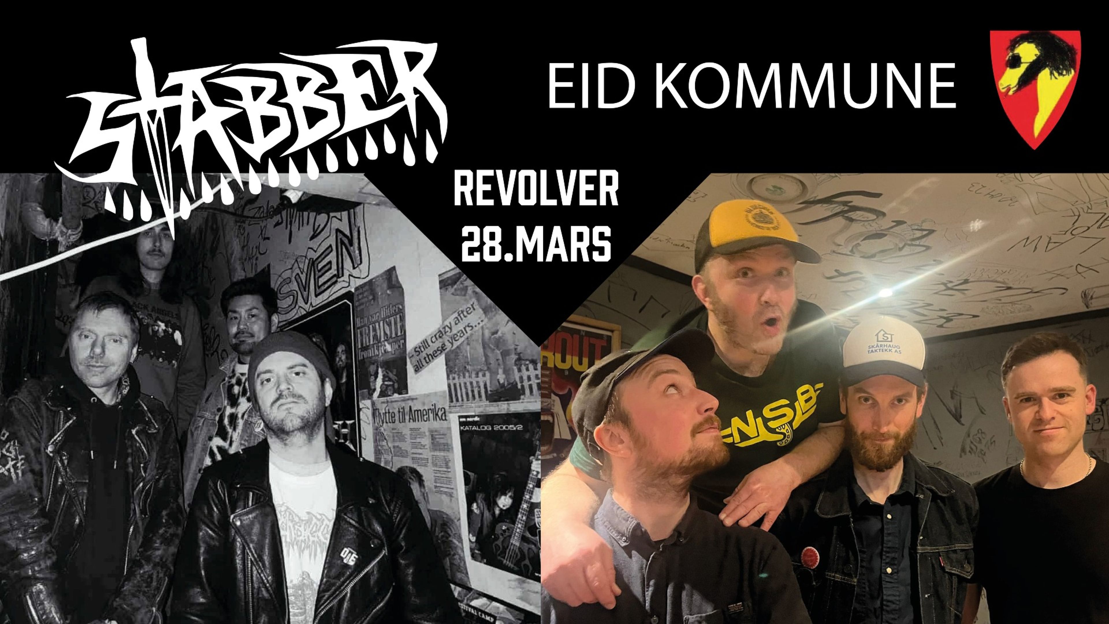 Promotional graphic for Stabber // Eid Kommune 
