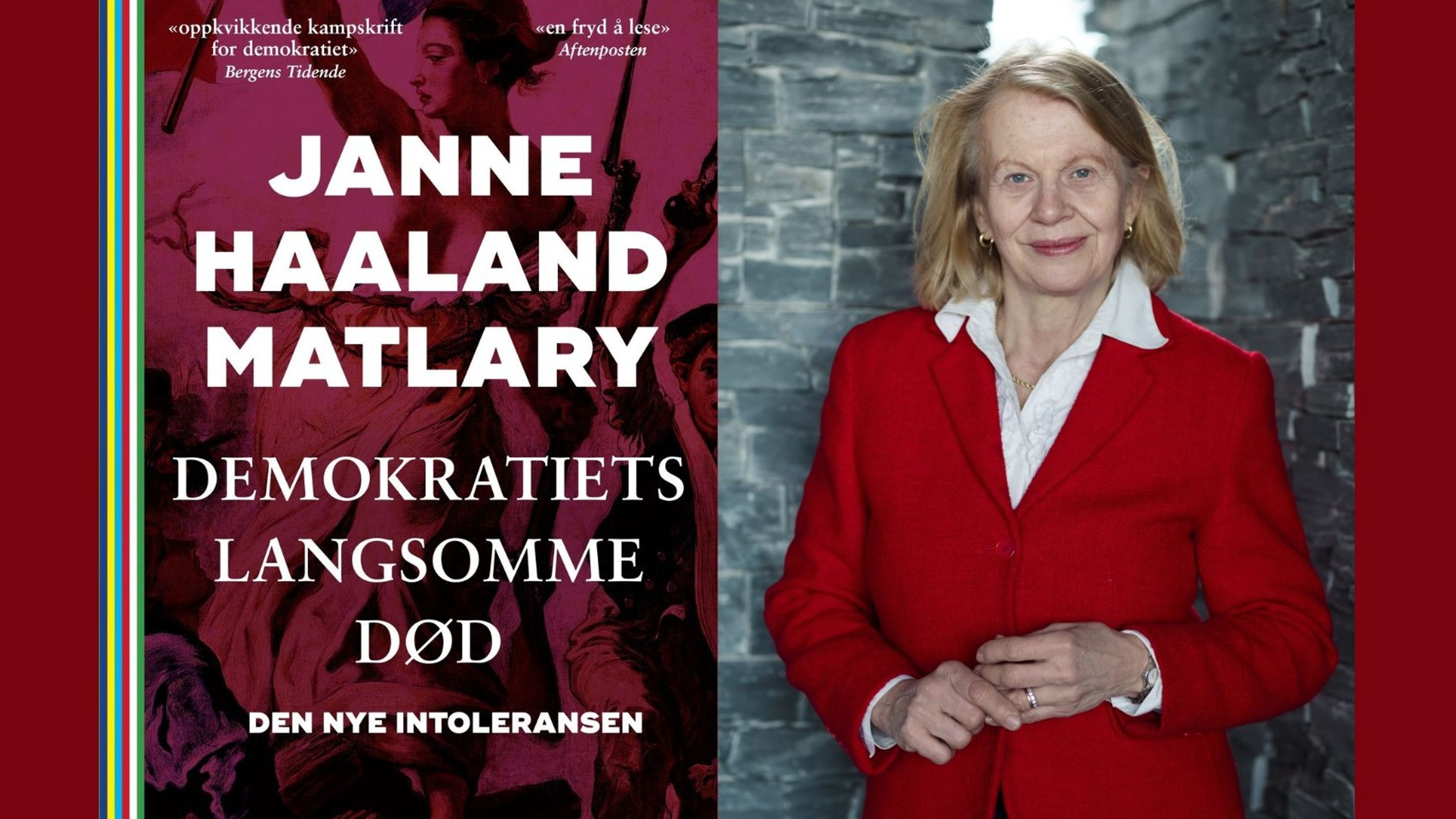 Promotional graphic for FOREDRAG: Demokratiets langsomme død