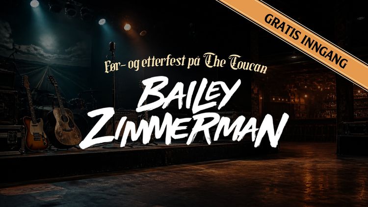 Før- og etterfest på The Toucan: Bailey Zimmerman