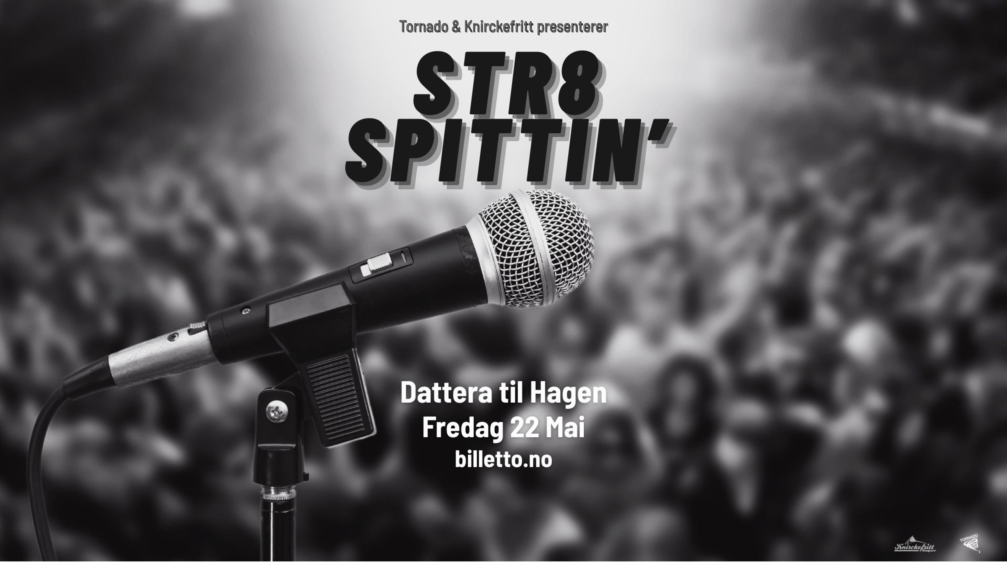 Promotional graphic for Str8 Spittin’ Rap battle