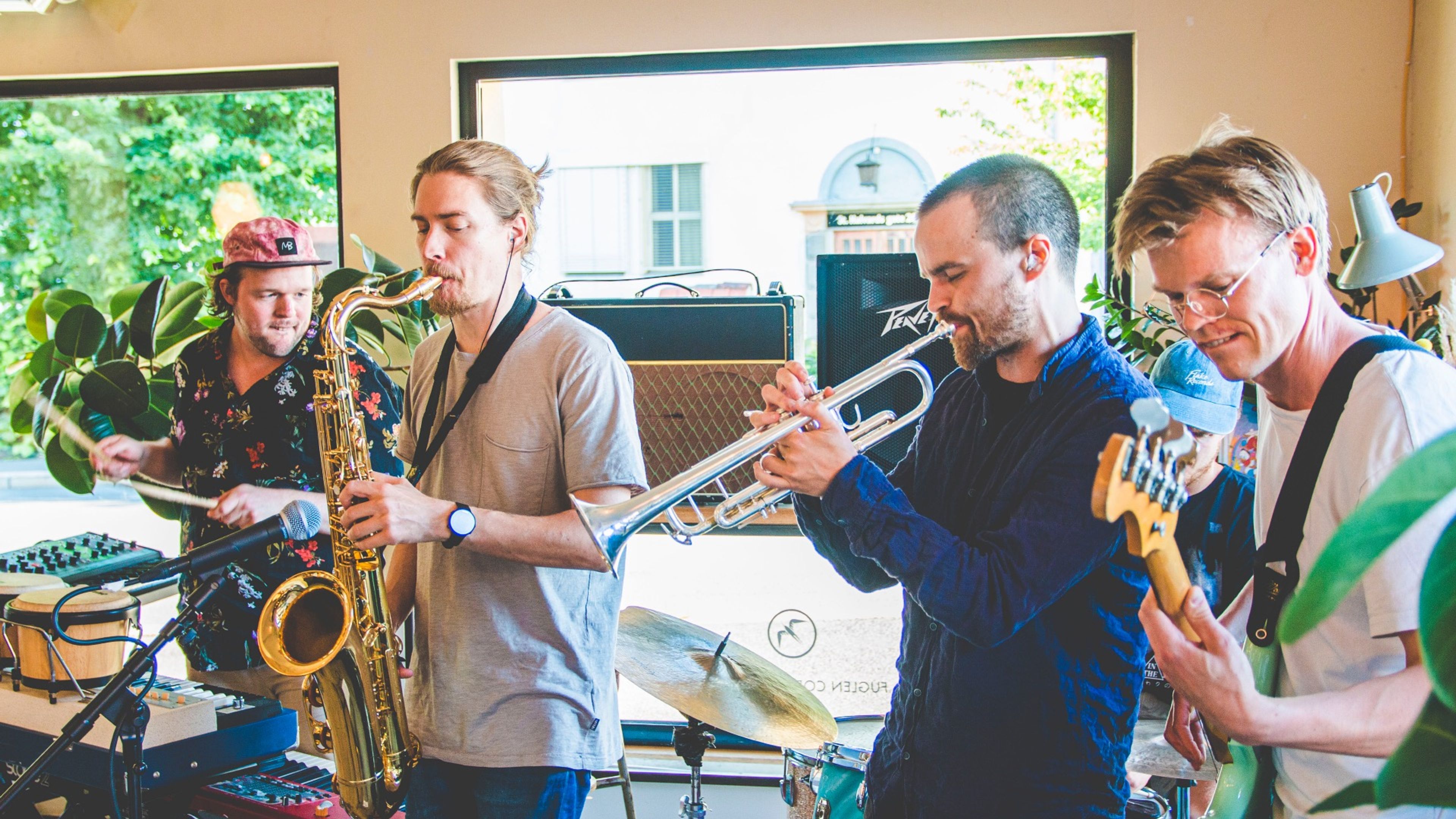 Promotional graphic for Jazz & Jam / Fuglen Gamlebyen