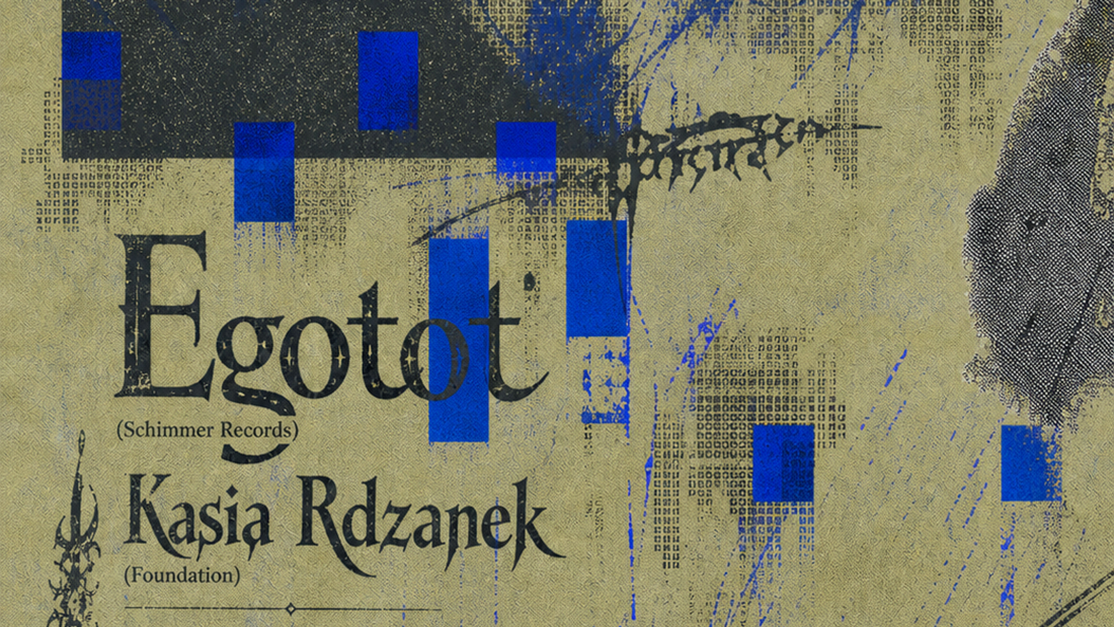 Promotional graphic for Runekode pres. Egotot og Kasia Rdzanek 