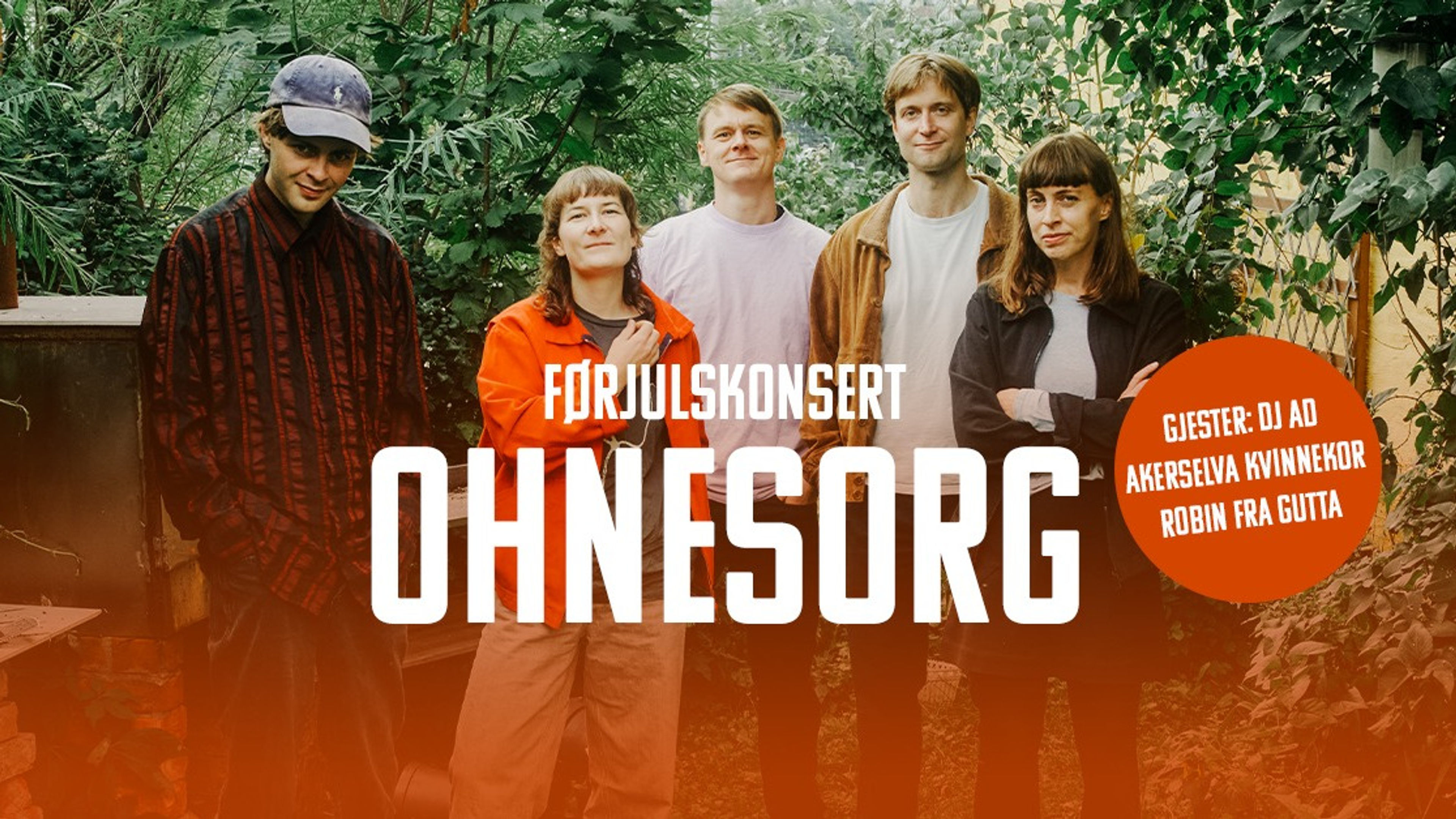 Promotional graphic for Ohnesorgs førjulskonsert