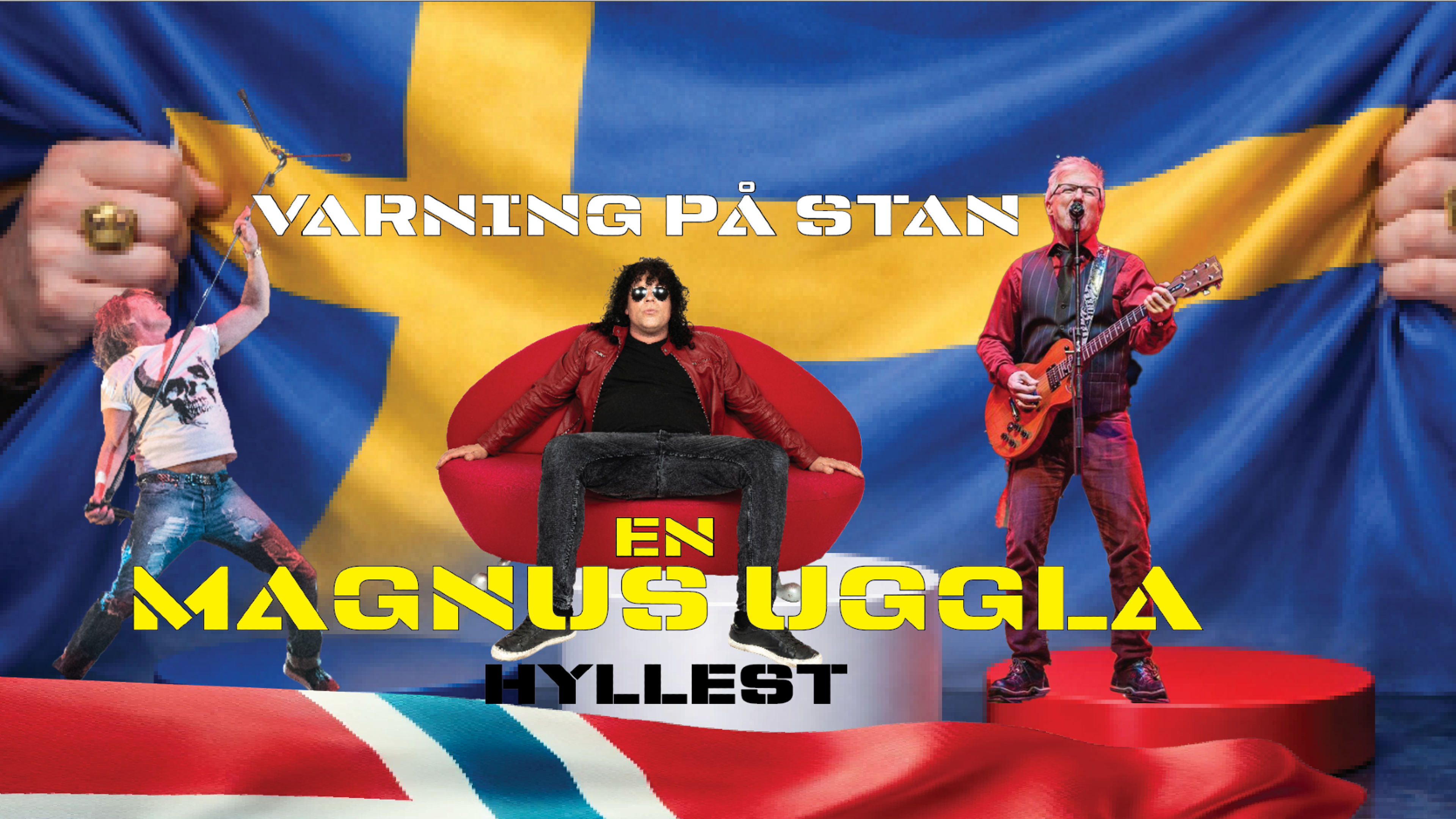 Promotiv grafikk for FÅ BILLETTER: Varning på Stan - En Hyllest Til Magnus Uggla - Volum 2 