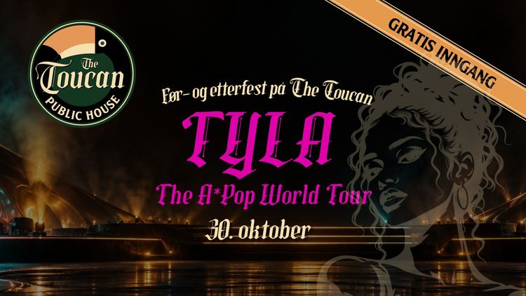 Før- og etterfest på The Toucan: Tyla