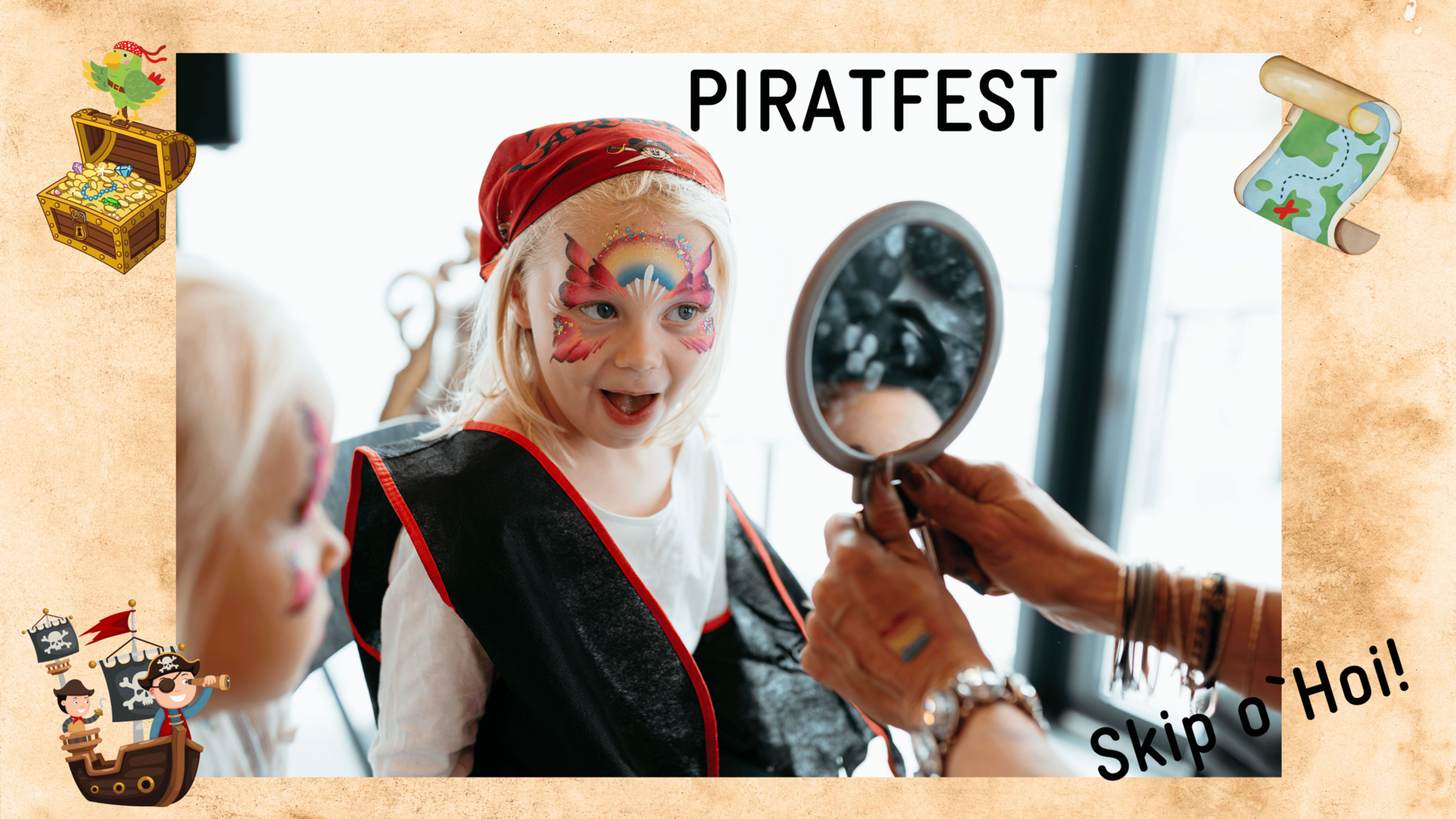 Promotional graphic for Piratfest på Du-Verden