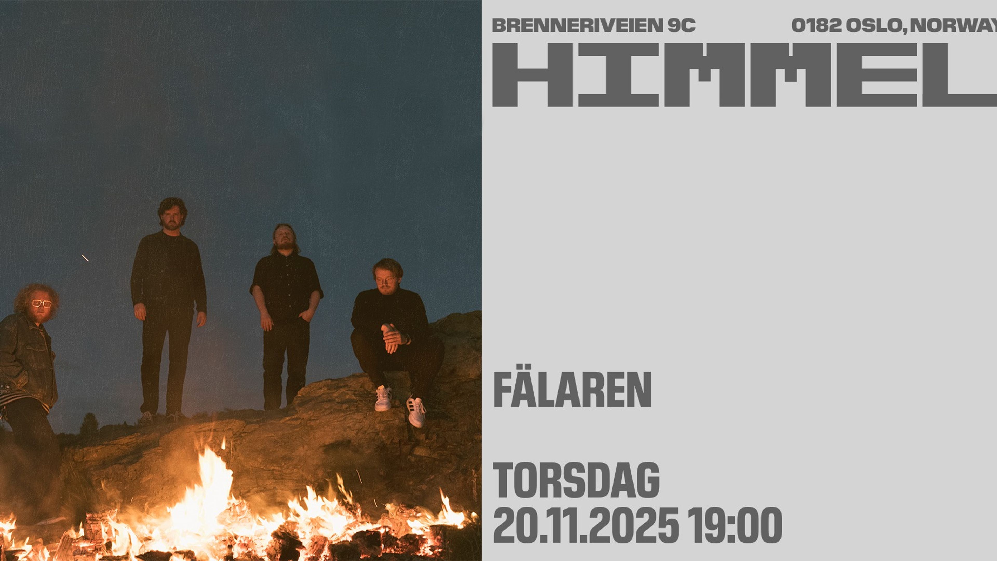 Promotional graphic for Fälaren (support: Folkulv & Esten Askeladd) /Himmel