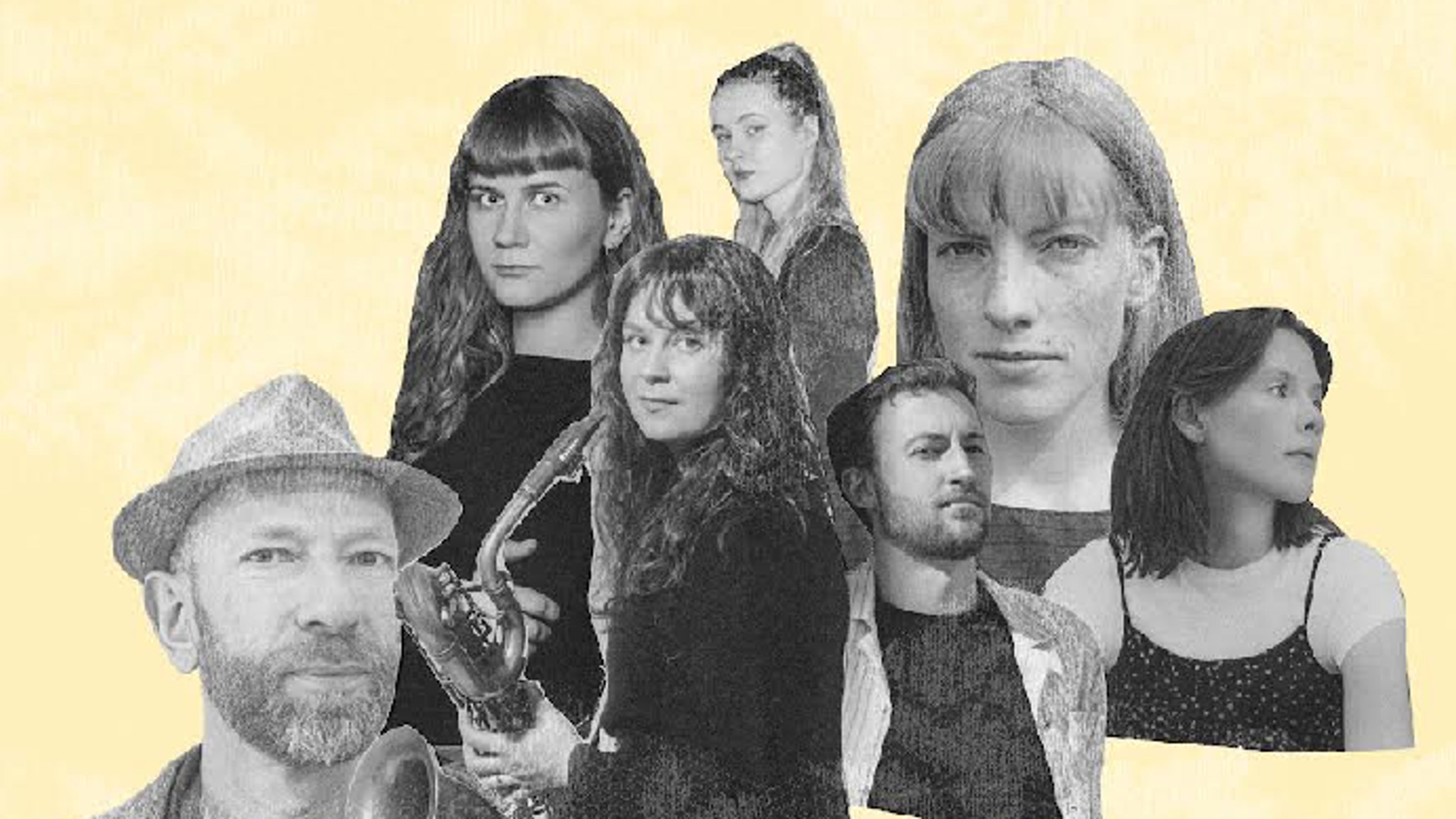 Promotional graphic for Dobbelkonsert: Jenny Frøysa’s Artful Ensemble / Ahaha+Aksel Rønning