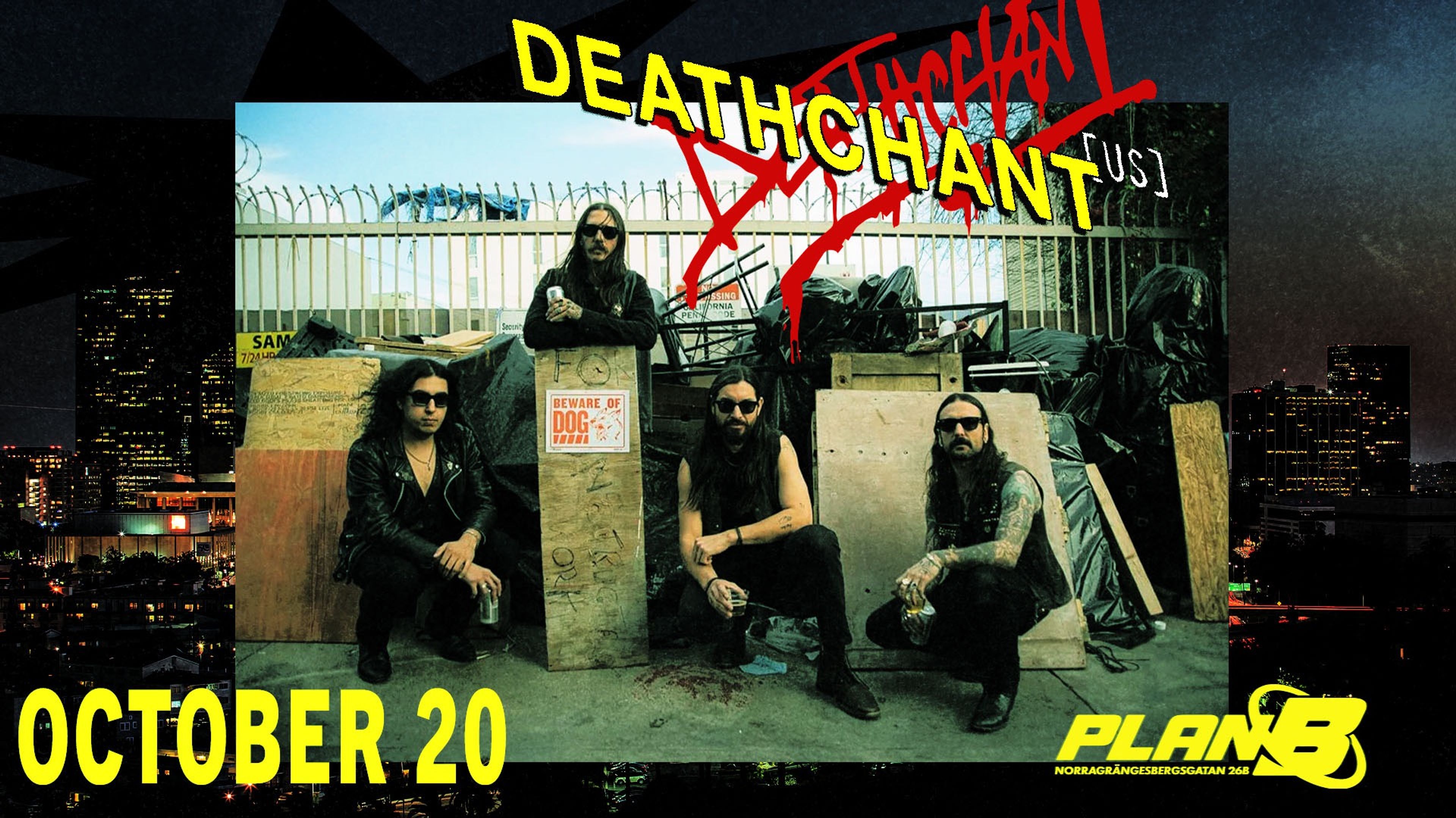 Promotional graphic for DEATHCHANT (US)
