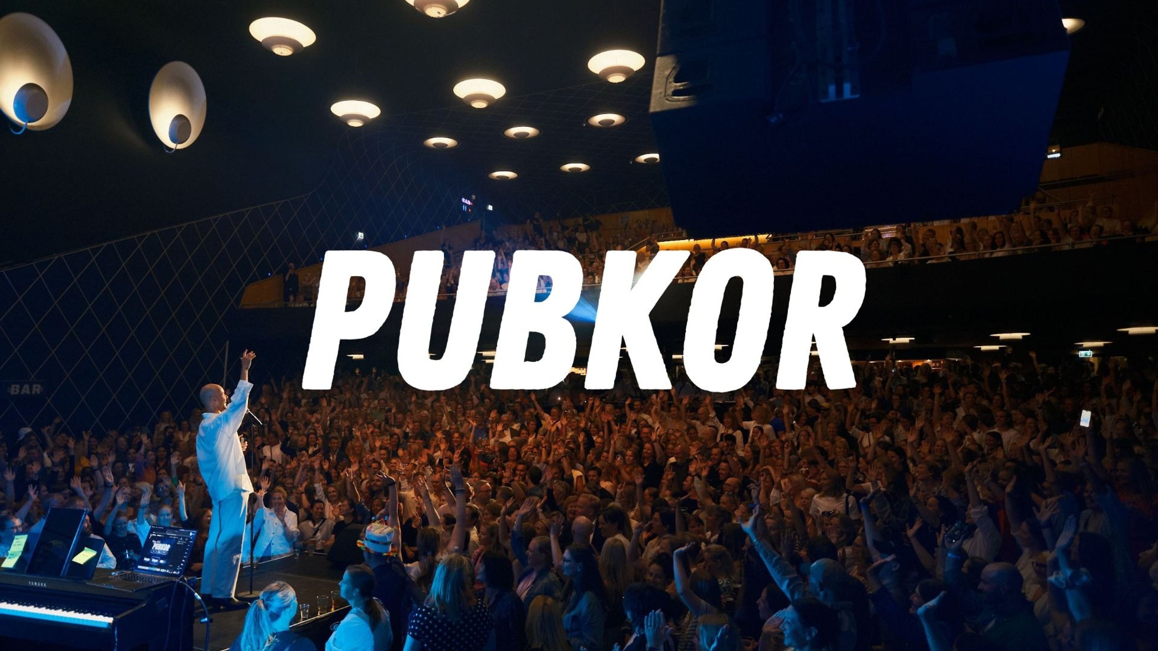 Promotional graphic for Pubkor | Live at The Edge