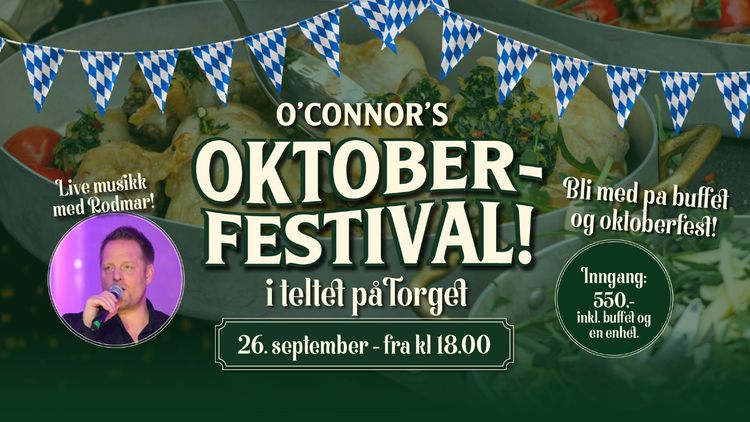 Oktoberfest med O’Connor’s på Torget 🎉