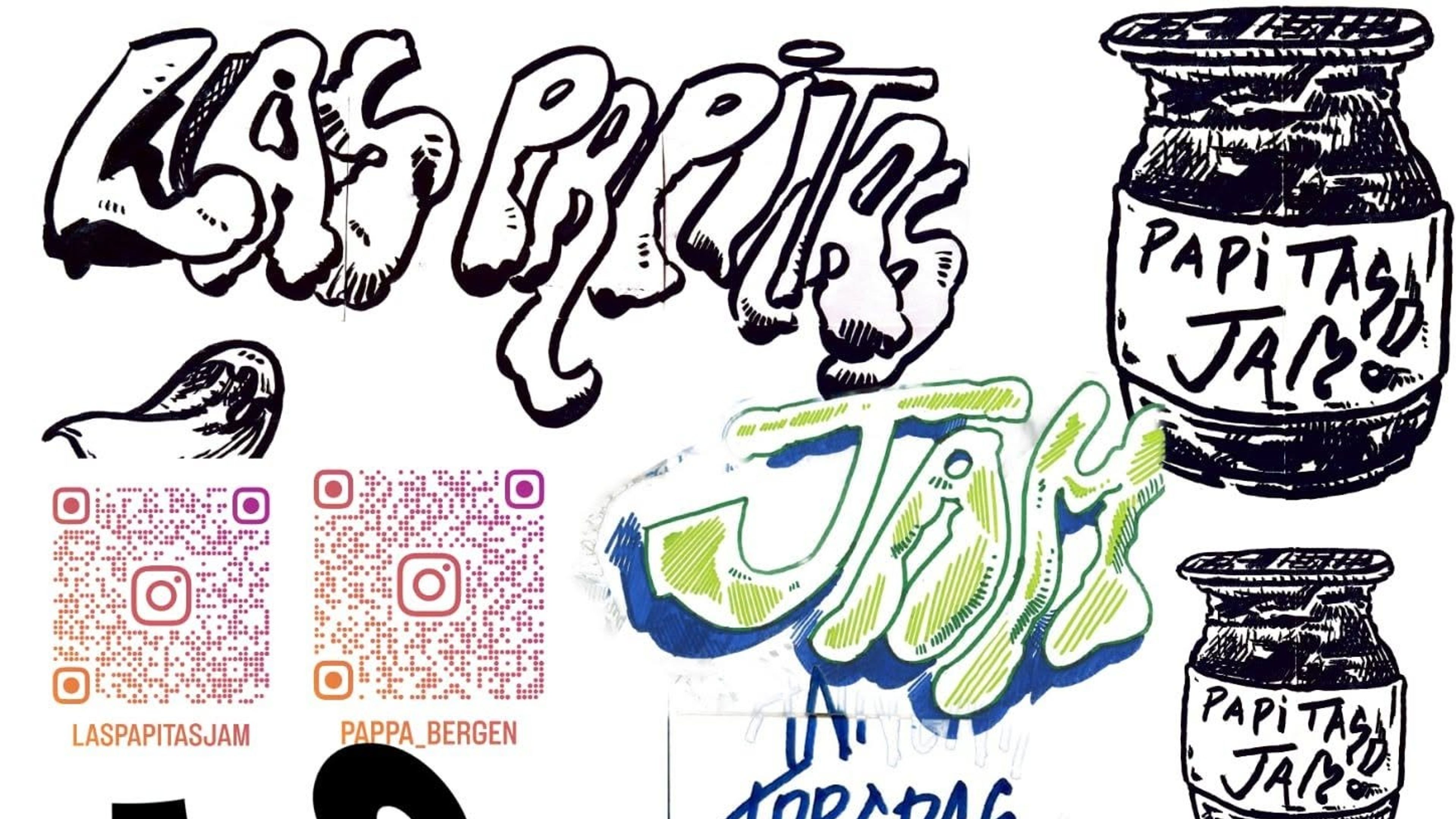 Promotional graphic for Las Papitas Jam