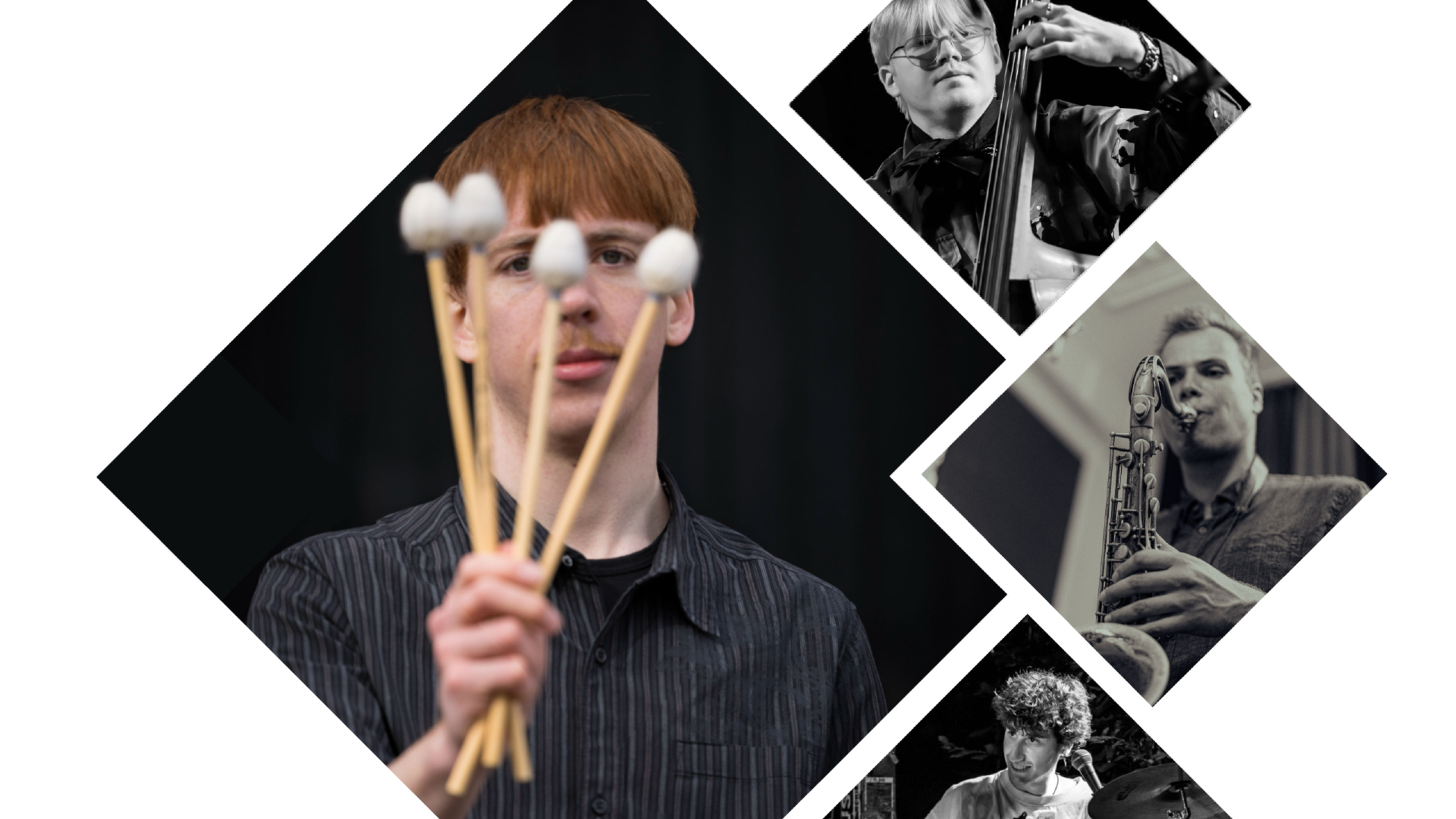 Promotional graphic for Amund Stenøien European Quartet // Juret