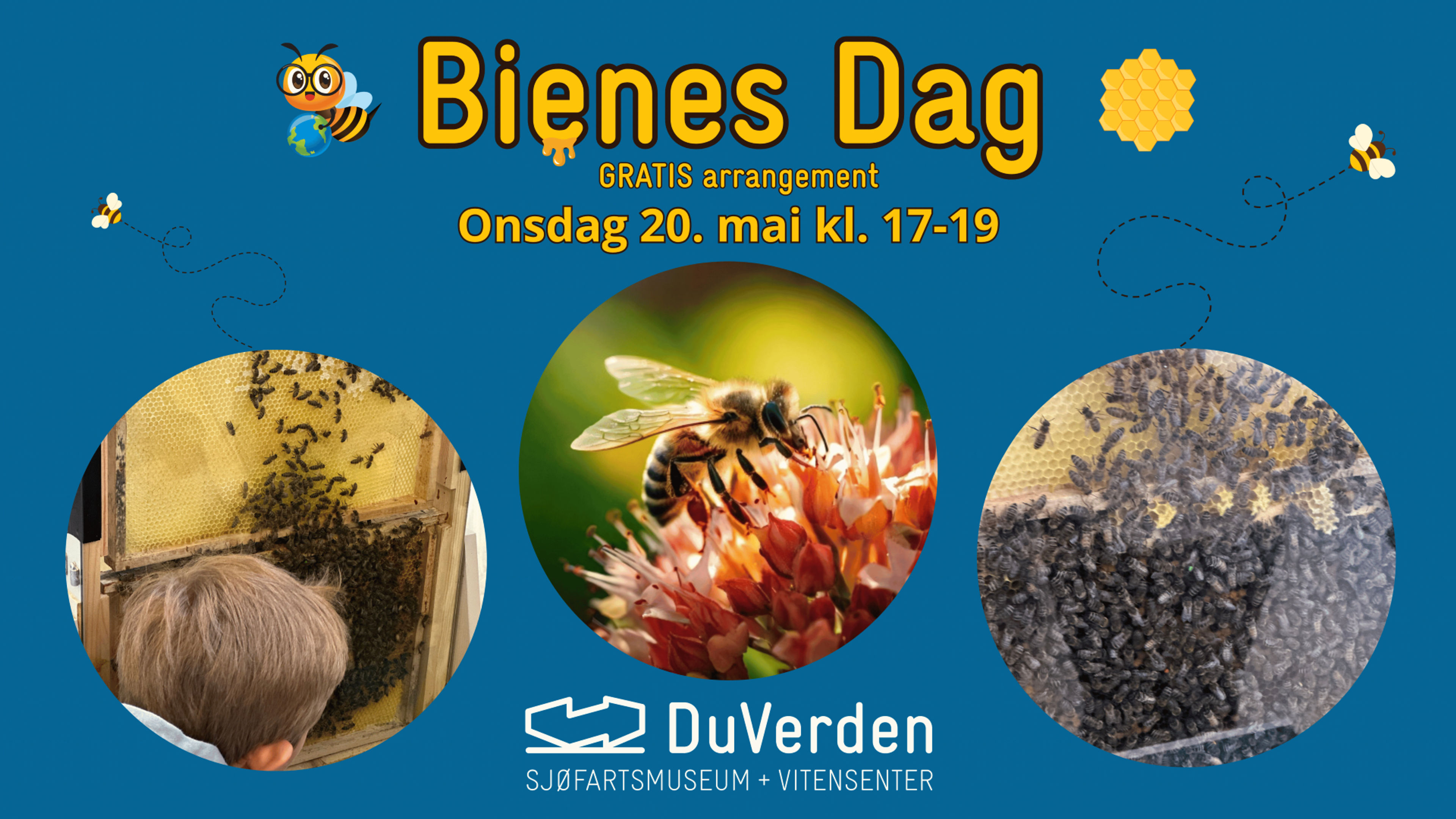 Promotional graphic for Bienes Dag på Du-Verden
