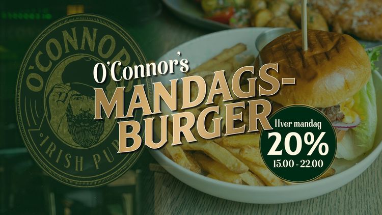 Mandager: Burgere til 20%! 🥳